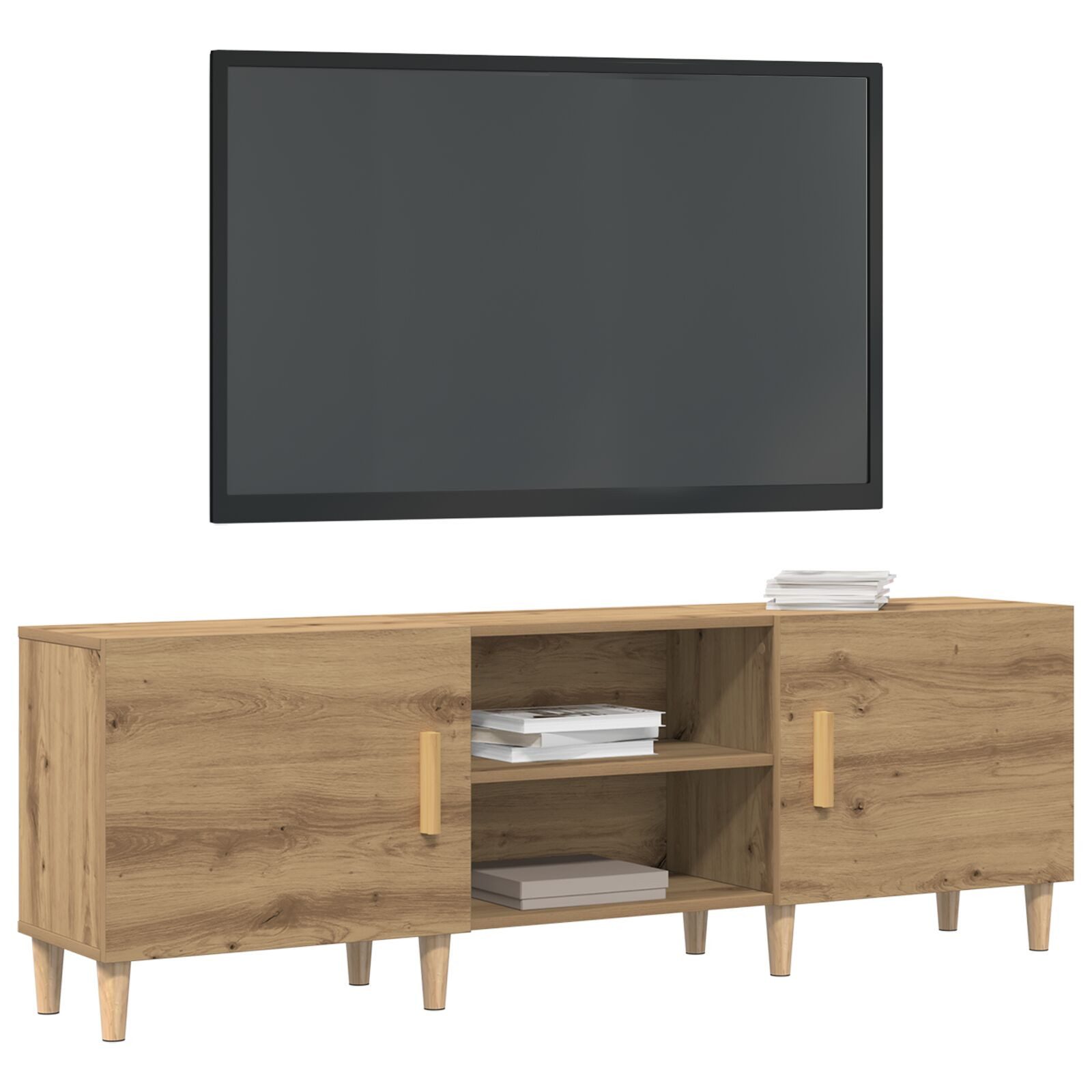 vidaXL TV-Schrank TV-Schrank Eiche Holz 150,2 günstig online kaufen