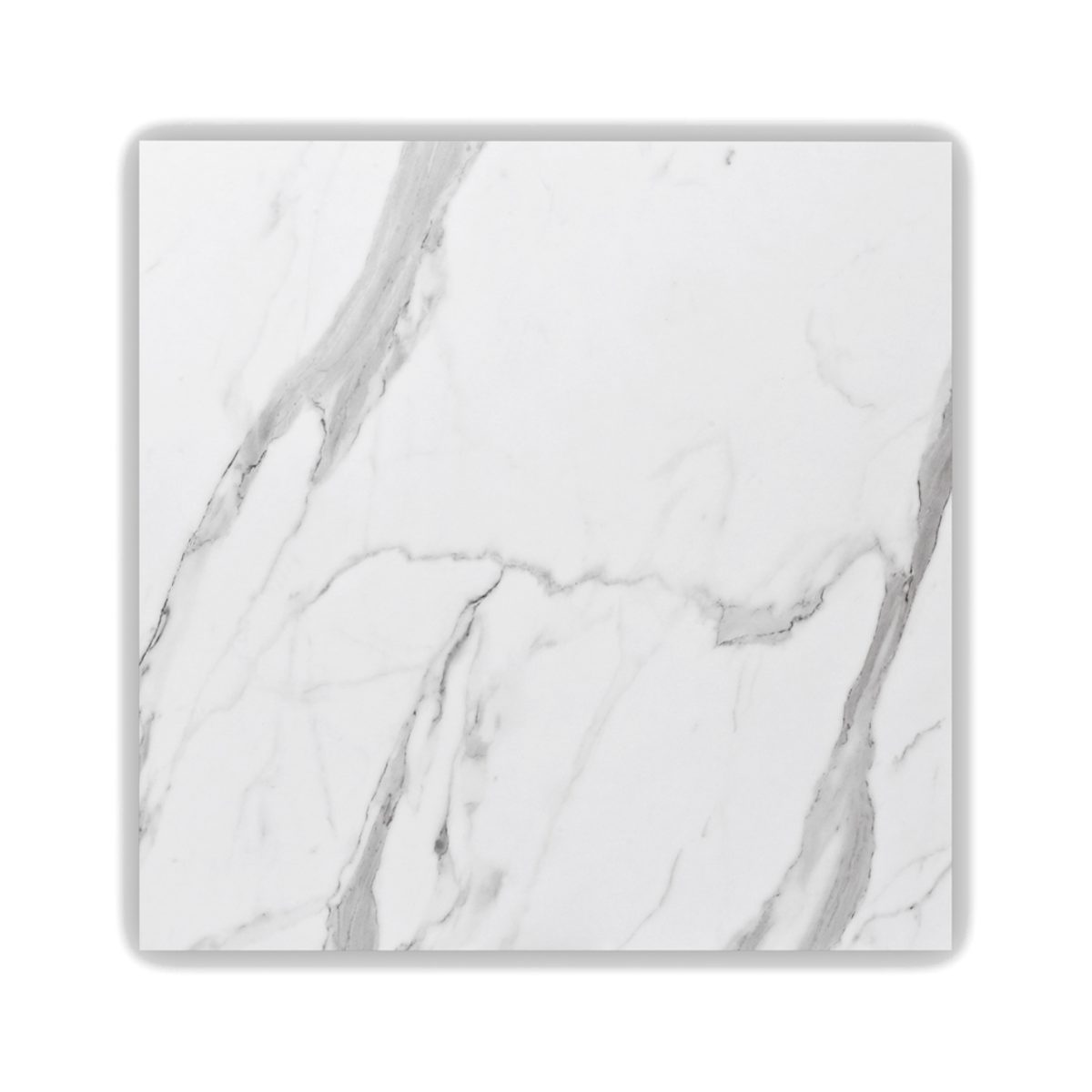 Couchtisch Marmorweiß Marmoropt. weiß mit Ablage Höhe - weiß | cm HOOZ (1 Tisch), 65x65cm Couchtisch 43