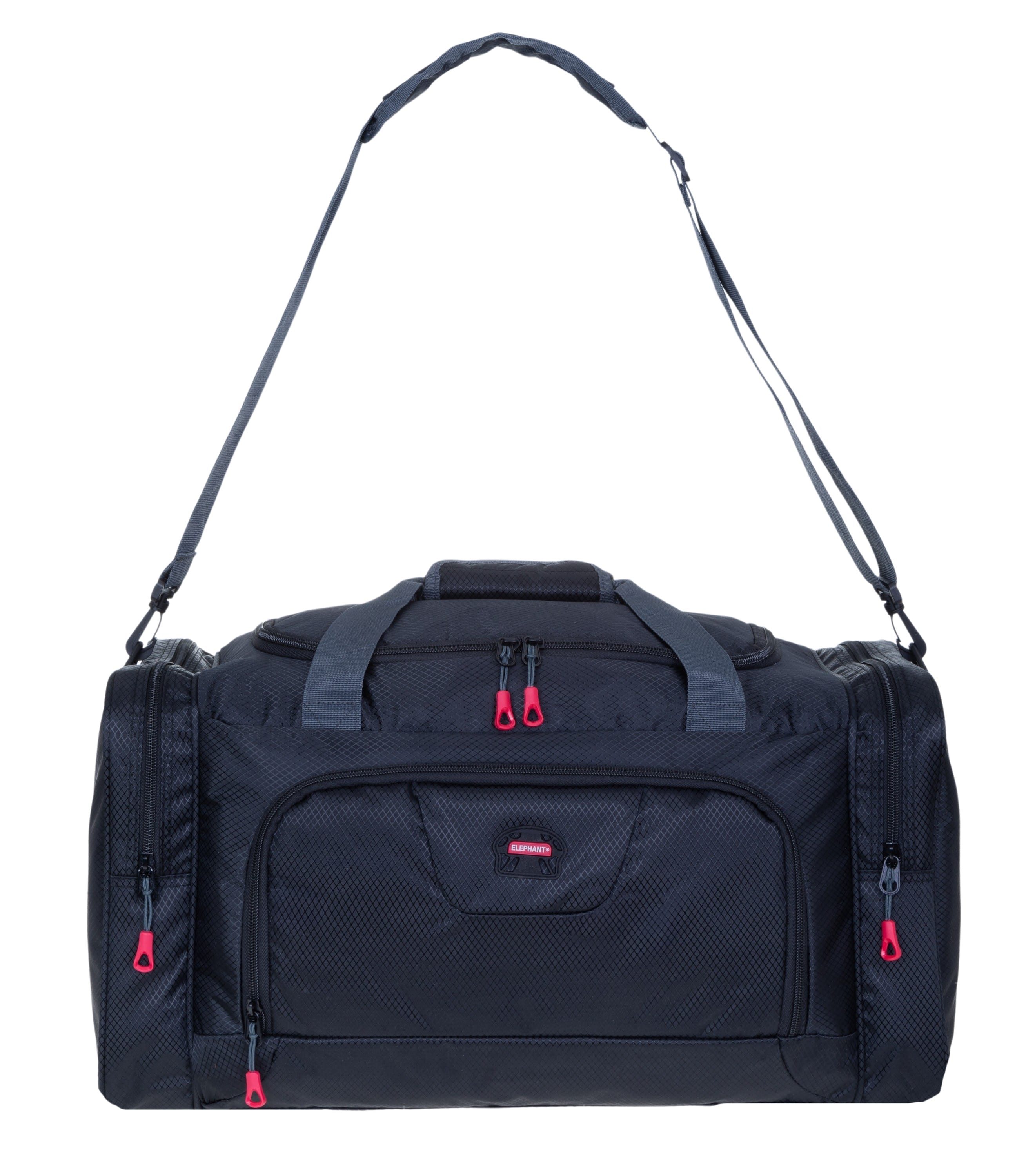 ELEPHANT Sporttasche groß Reisetasche Sport Tasche Trainer L 55 cm, 40 Liter Saunatasche Fußball Large Gym + Trinkflasche