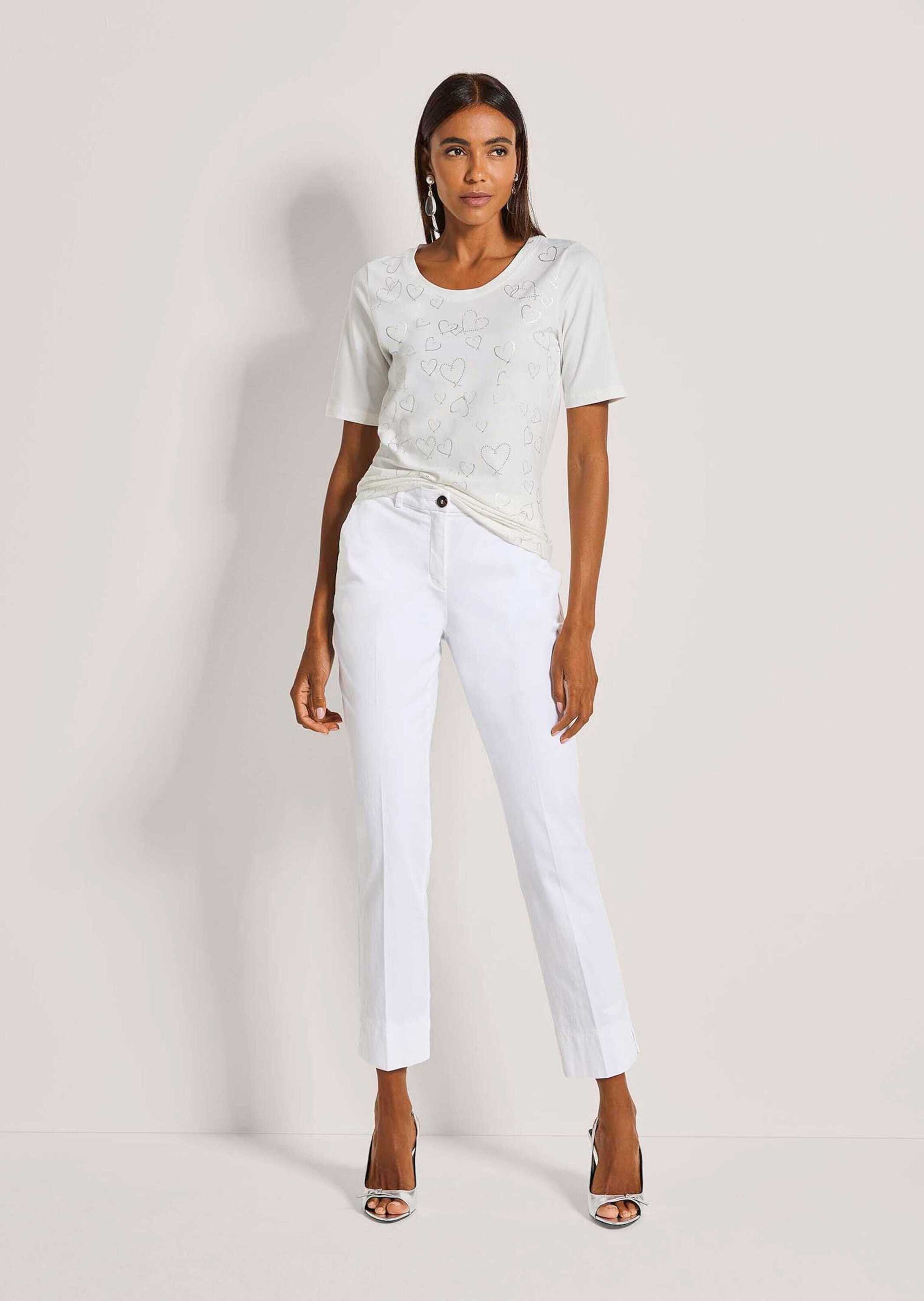 Kurzarmshirt Print-Shirt mit Rundhals, Kurzarm
