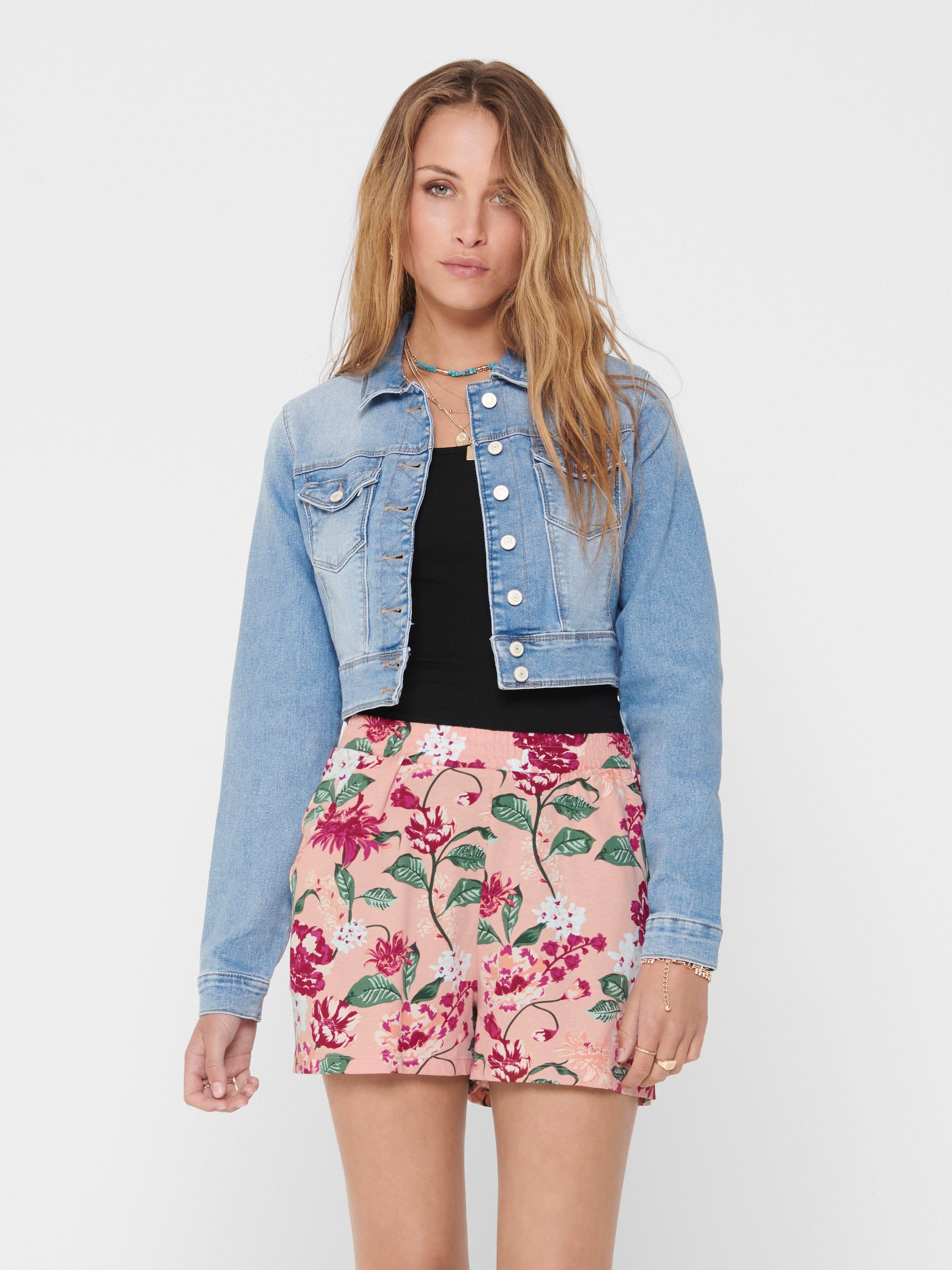 ONLY Jeansjacke ONLNEW WESTA CROPPED DNM JACKET RP mit heller Waschung
