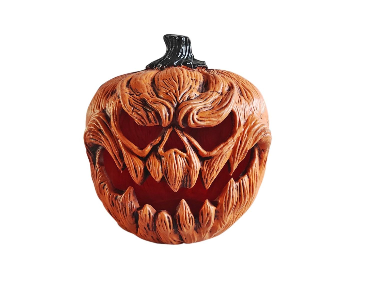 INNA-Glas Dekofigur Deko Halloween FLANKY, LED, orange, 25cm