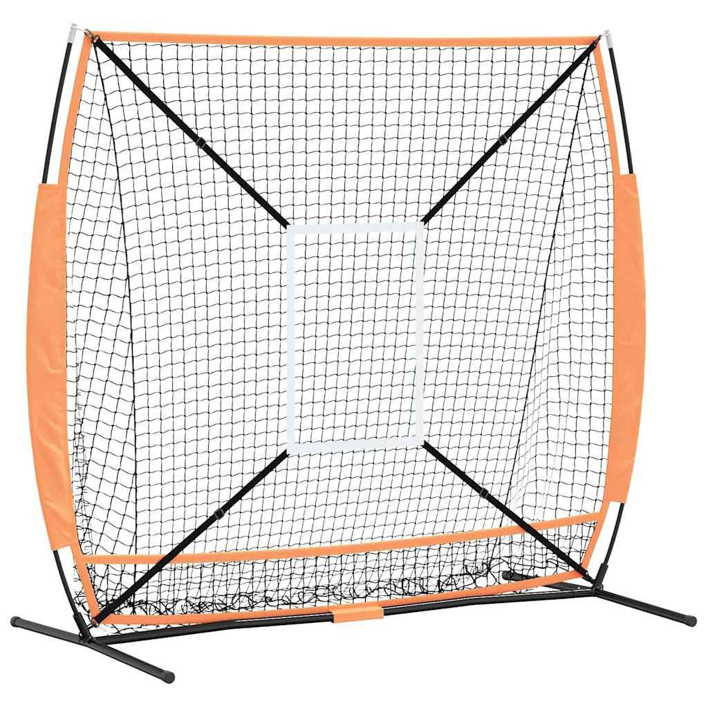 vidaXL Baseball Baseball-Übungsnetz Schwarz 180 x 59.5 x 152.5 cm Polyester (1-St)