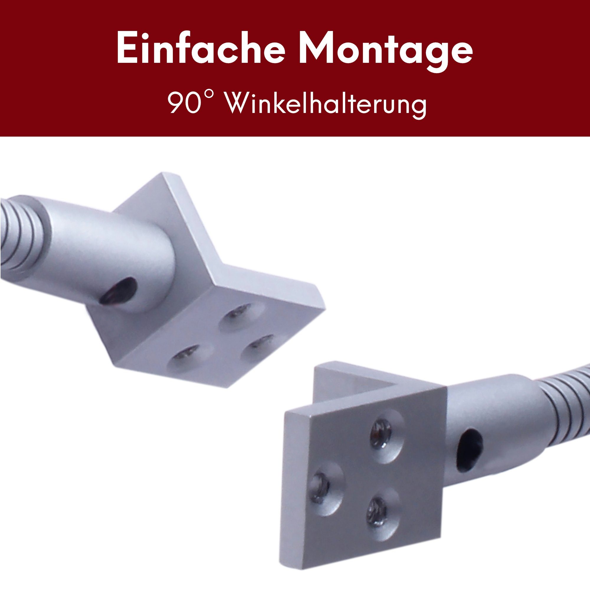 kalb Bettleuchte LED Bettleuchte dimmbar Leseleuchte Nachttischlampe, warmweiss