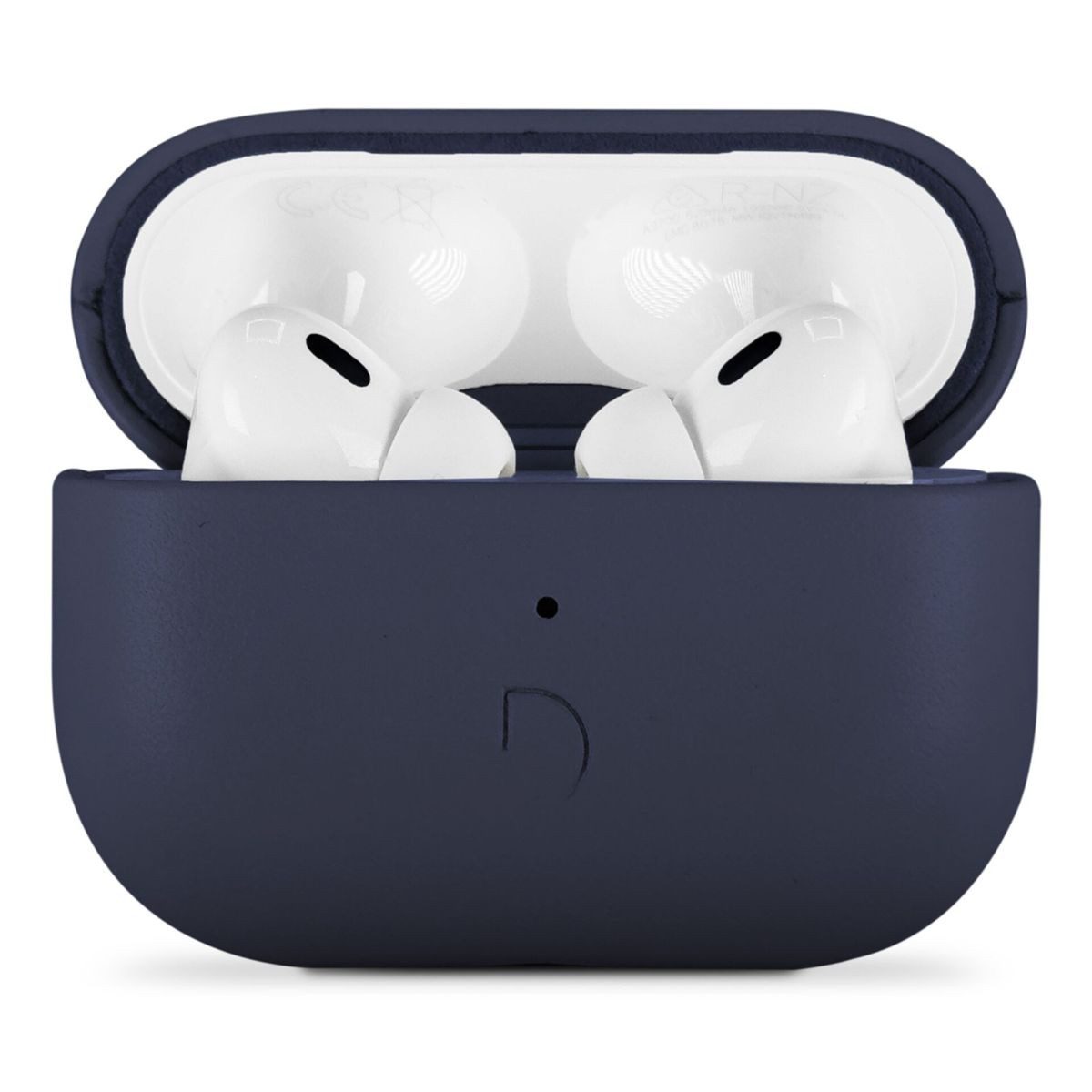 DECODED Smartphone-Hülle Leather AirCase Pro for AirPods Pro 3 Navy