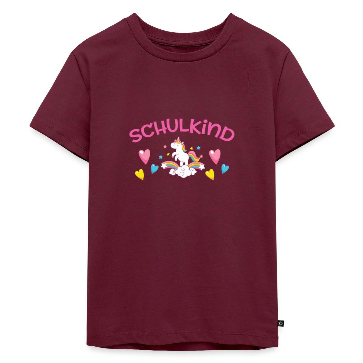 T-Shirt Einschulung Schulkind Einhorn Kinder Premium T-Shirt