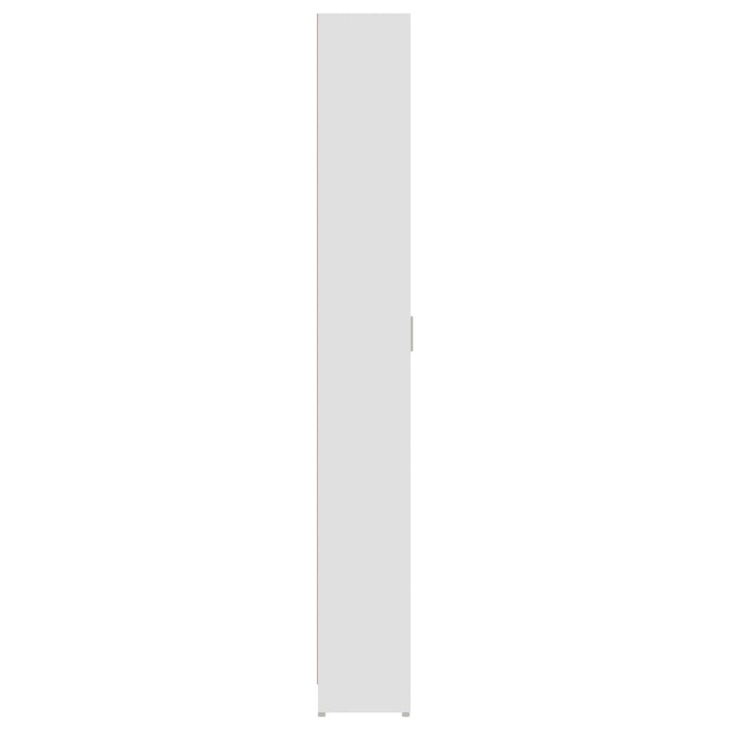 (1-St) furnicato Holzwerkstoff cm Weiß Garderobenschrank Kleiderschrank 55x25x189