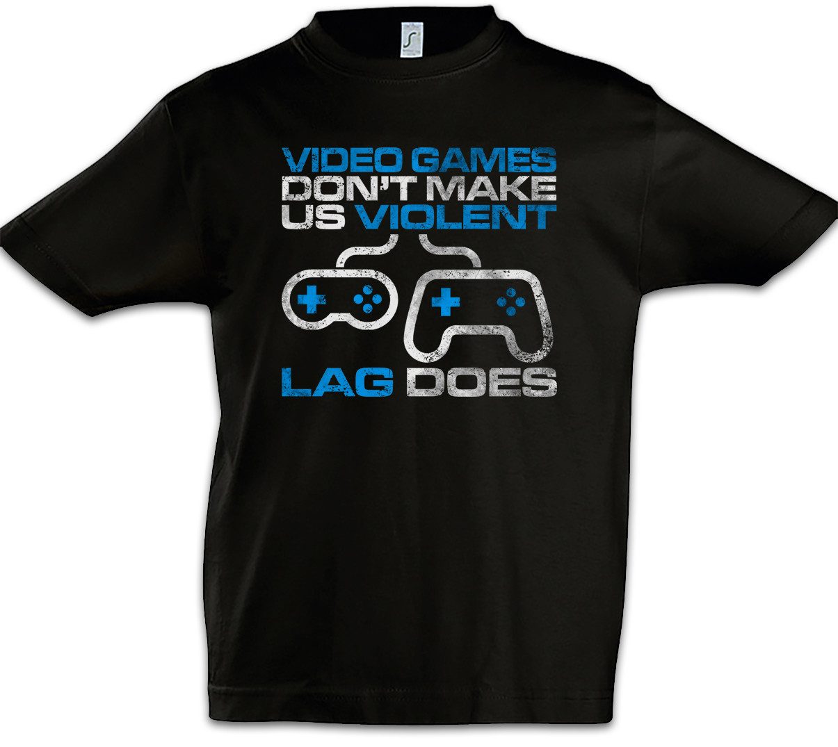 Print-Shirt Video Games Don't Make Us Violent Kinder T-Shirt Lvl. Lvl Gamer Games