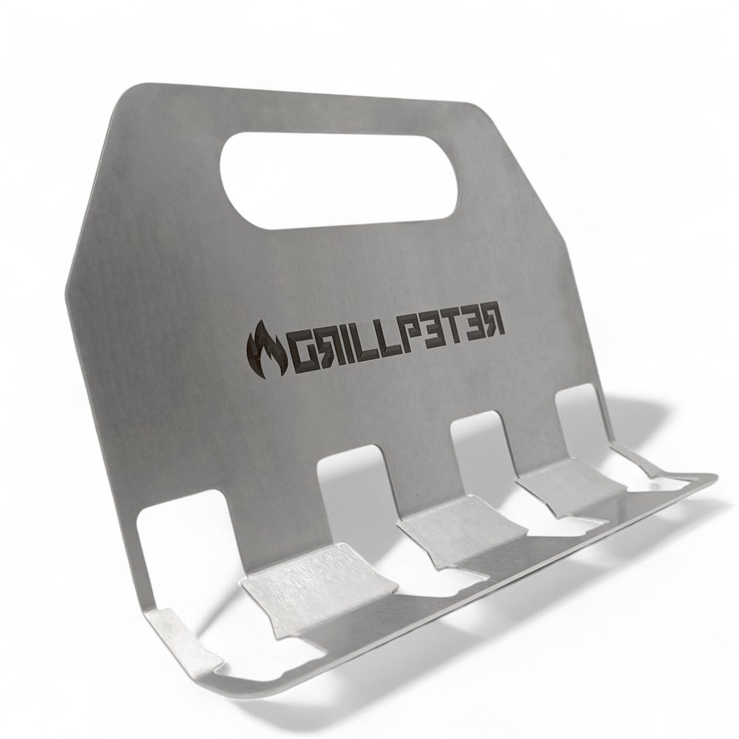Grillpeter Grillbesteck-Set Grillpeter Geschenkset Grillmachete Grillgabel 4 Fachflaschenöffner