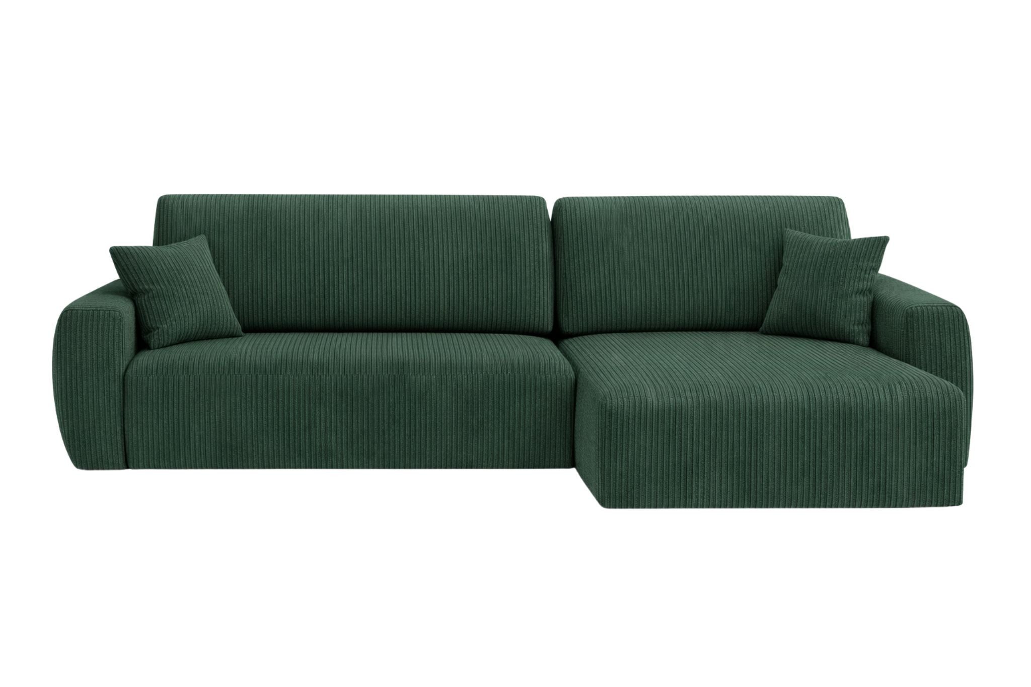 Kaiser Möbel Ecksofa mit Schlaffunktion und Bettkasten Ariel XL Cordstoff POSO, pflegeleichter Cordstoff,große Liegefläche,ausziehbar