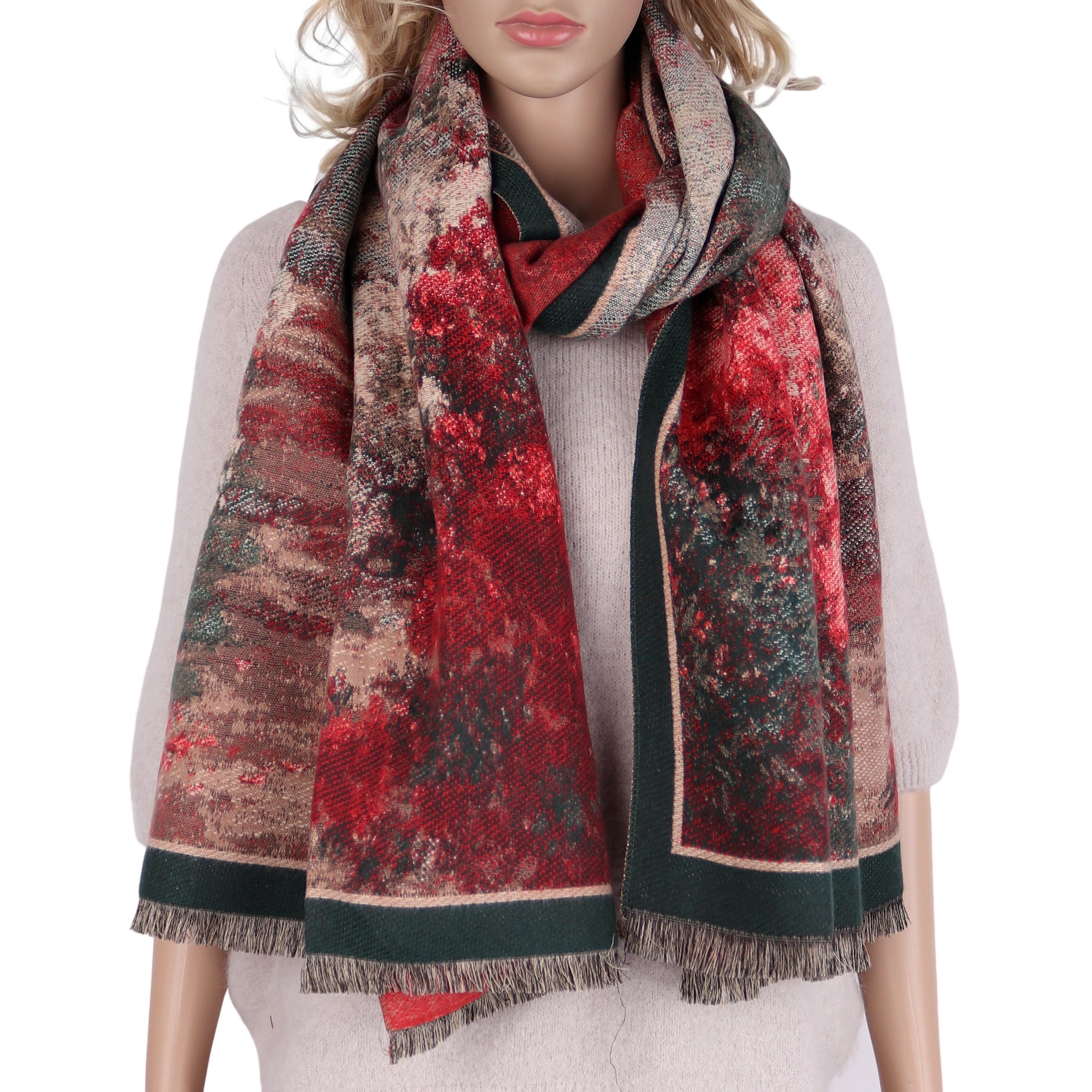 MIRROSI Modeschal weicher und warmer Schal ca.70x180cm, Gemälde Design, (Ne günstig online kaufen