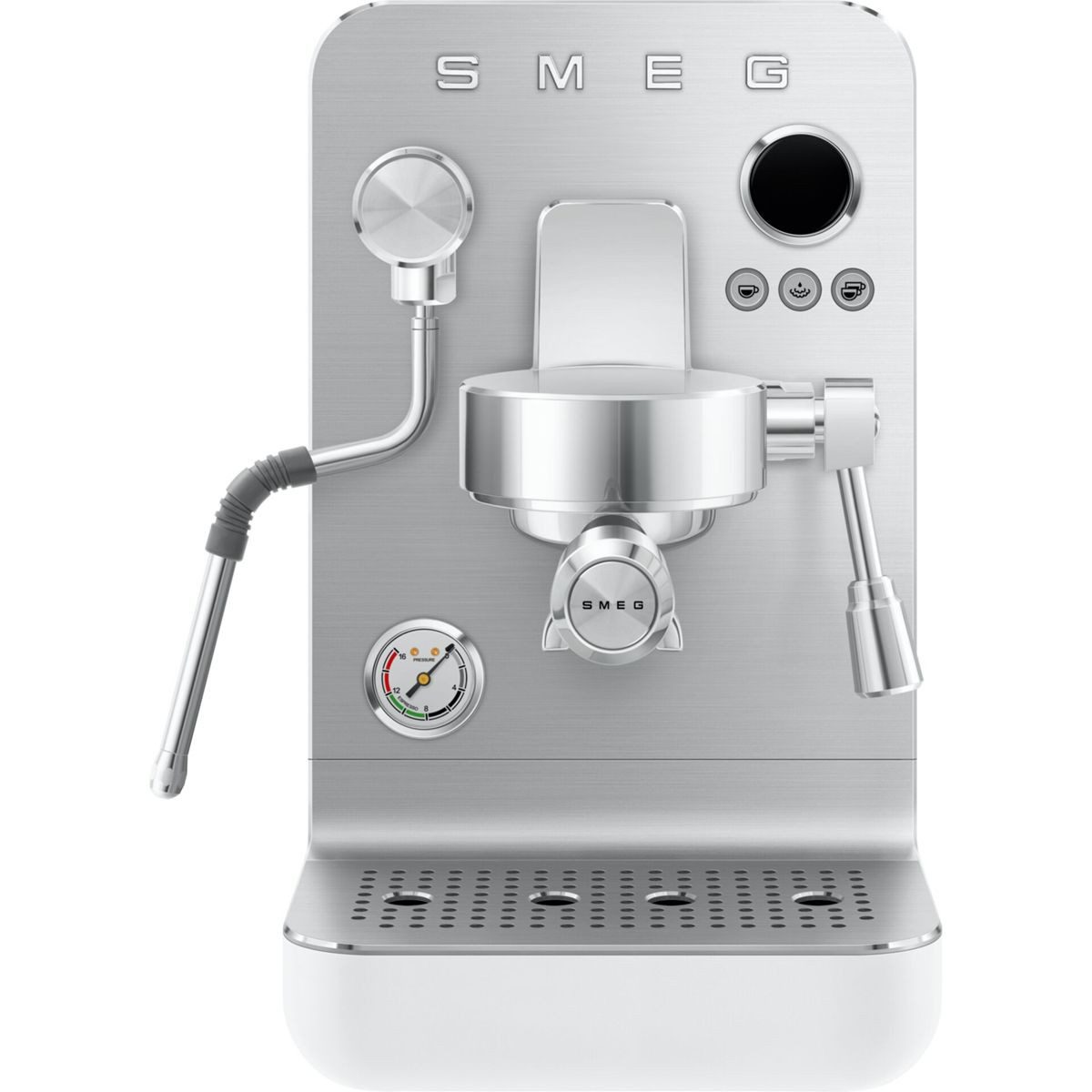 Smeg Siebträgermaschine EMC02WHMEU Espressomaschine Mini Pro
