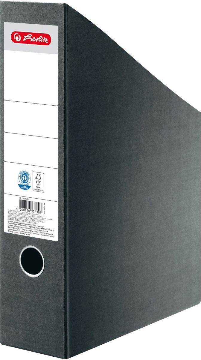 Herlitz Stehsammler Stehsammler A4-C4 Hartpappe grau (20 Stück)