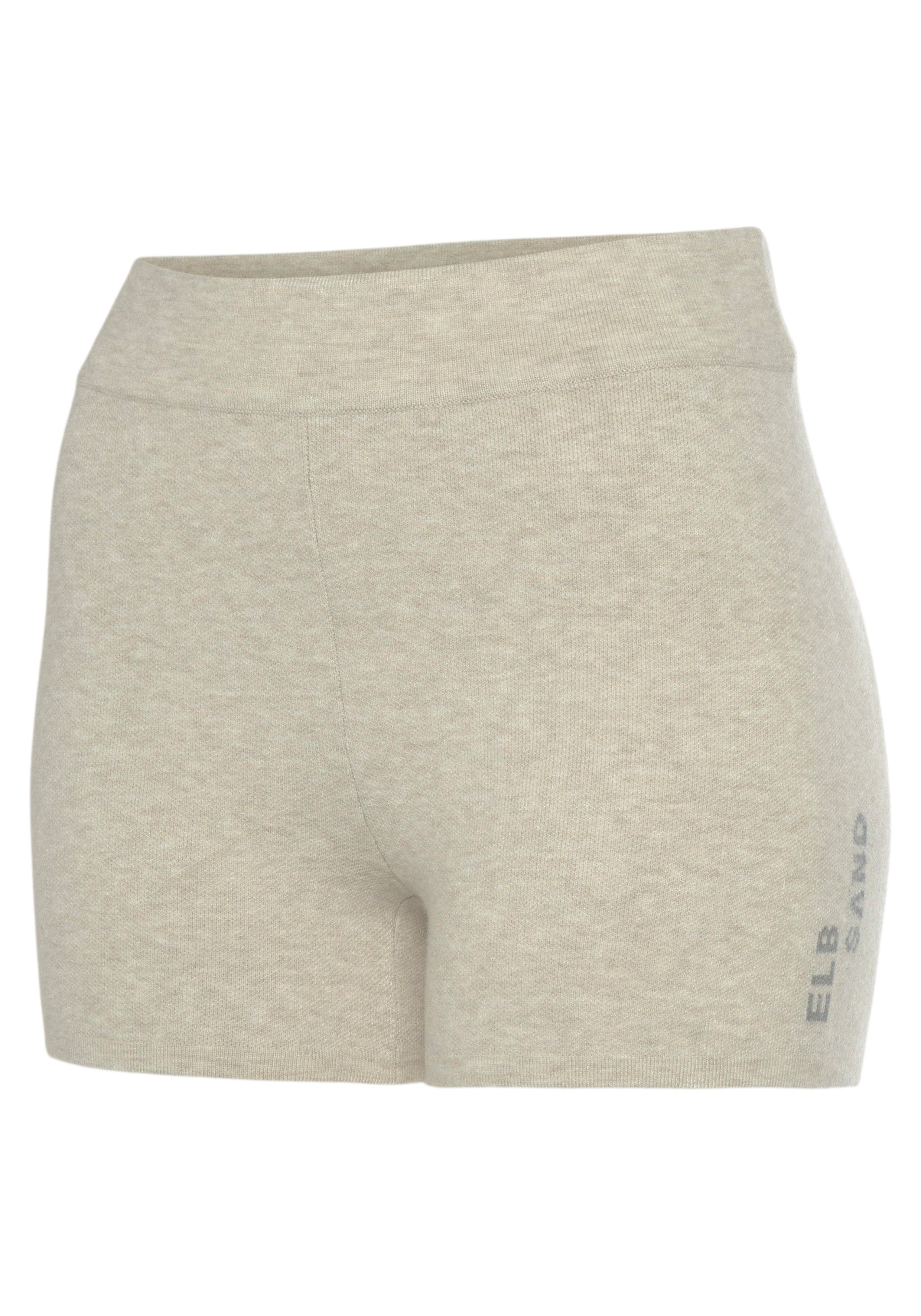 Elbsand Strickhose aus hochwertigem Strick, mit Logostickerei, Loungewear