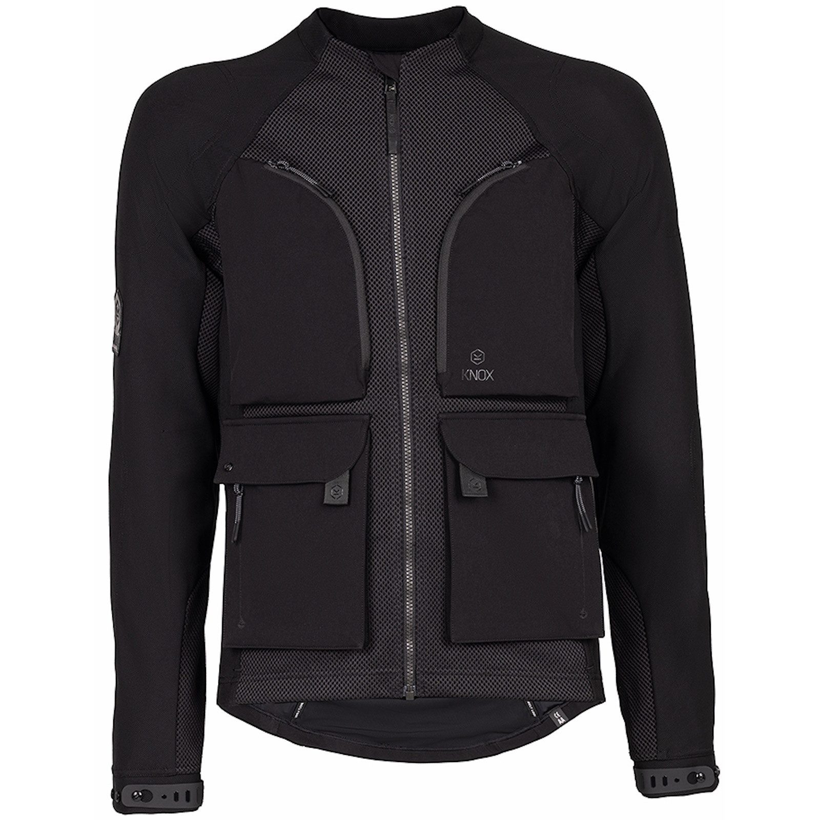 Motorradjacke Knox Tor Protektorenjacke Schwarz