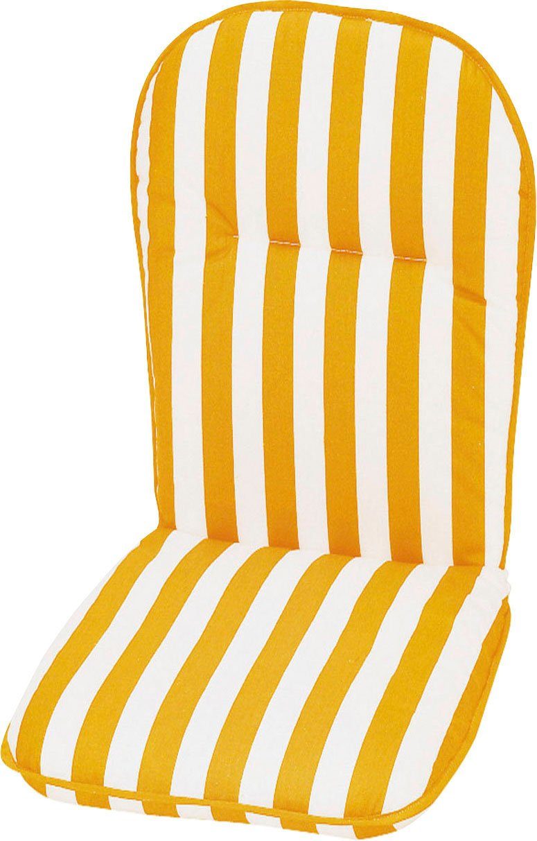 Angebot ermöglichen Best Sesselauflage gestreift gelb/weiß