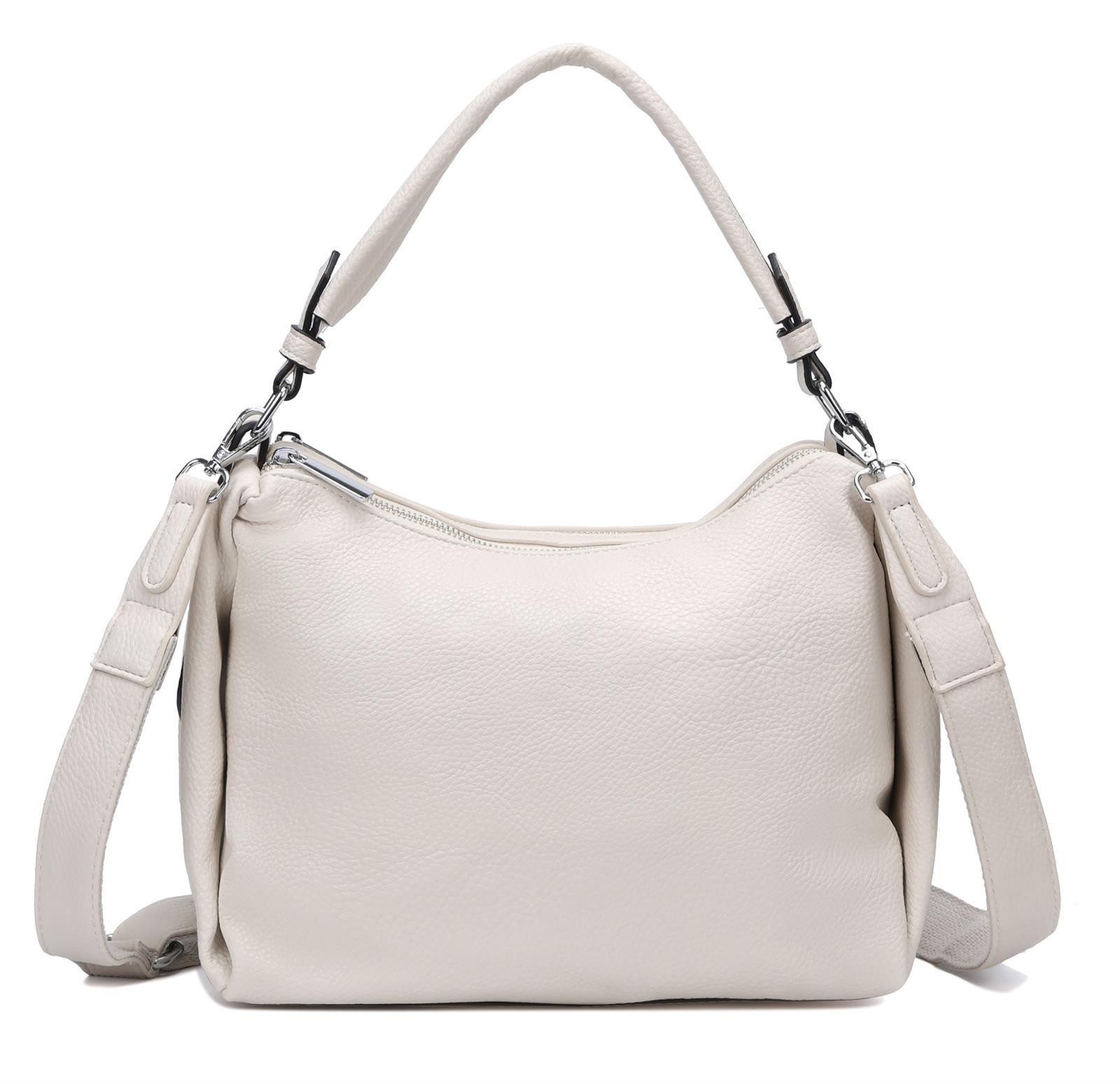 Schultertasche DAMEN TASCHE SHOPPER Umhängetasche Crossover Hobo Bag Leder Optik