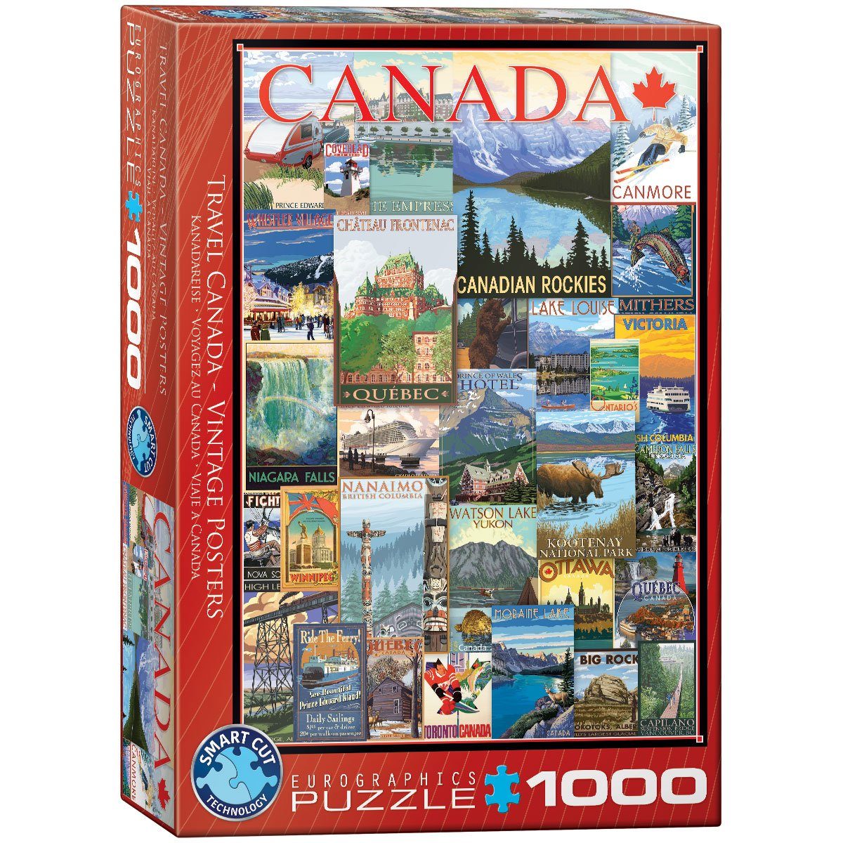 EUROGRAPHICS Puzzle EuroGraphics 6000-0778 Kanadareise Puzzle, 1000 Puzzleteile