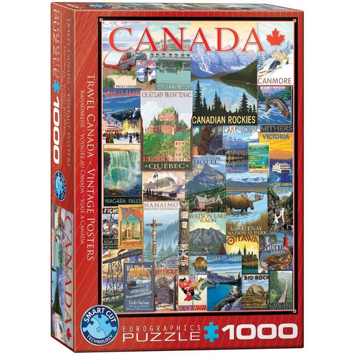 EUROGRAPHICS Puzzle EuroGraphics 6000-0778 Kanadareise Puzzle 1000 Puzzleteile
