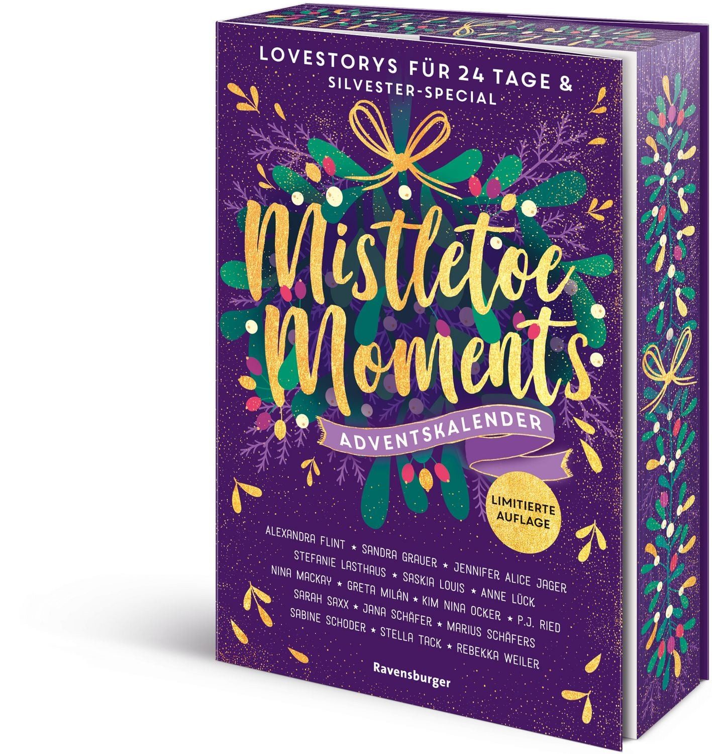Jugendbuch Mistletoe Moments. Ein Adventskalender. Lovestorys für 24 Tage plus Si Stefanie Lasthaus, Alexandra Flint, Stella Tack, Rebekka Weiler, Sabine Schoder