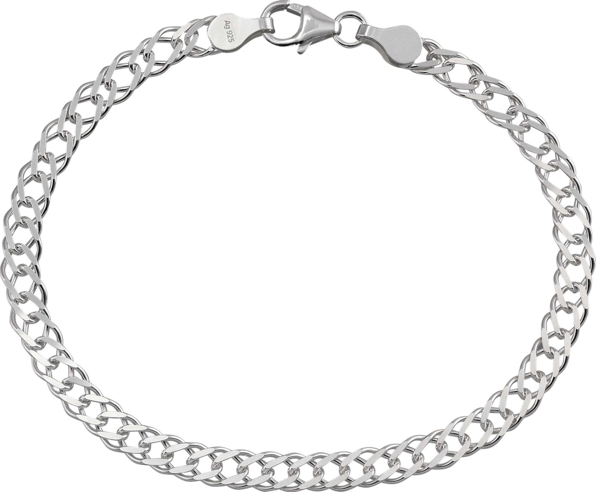 SilberDream Silberarmband SilberDream Armschmuck 19cm silber (Armband), Damen, Herren Armband ca. 19cm, 925 Sterling Silber, Farbe: silber