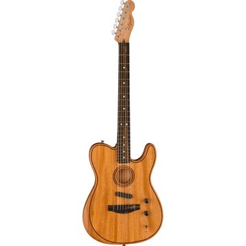 Fender Westerngitarre, American Acoustasonic Telecaster All-Mahogany EB Natural - Westerngi