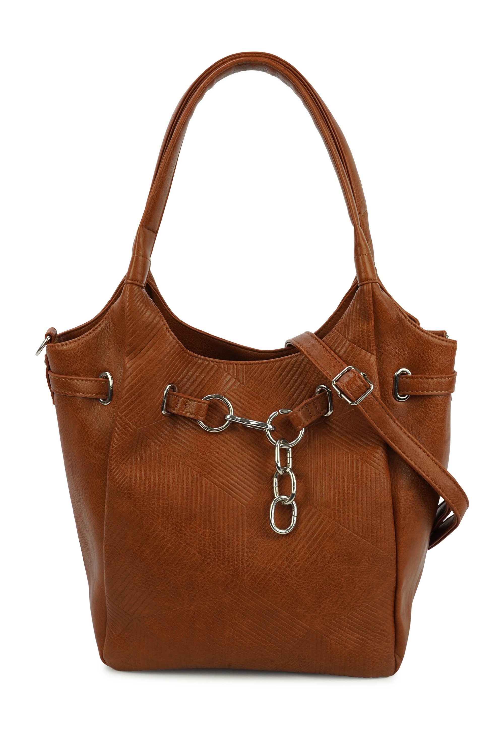 Harpa Schultertasche Regina, in Trapezform mit unterteiltem Hauptfach