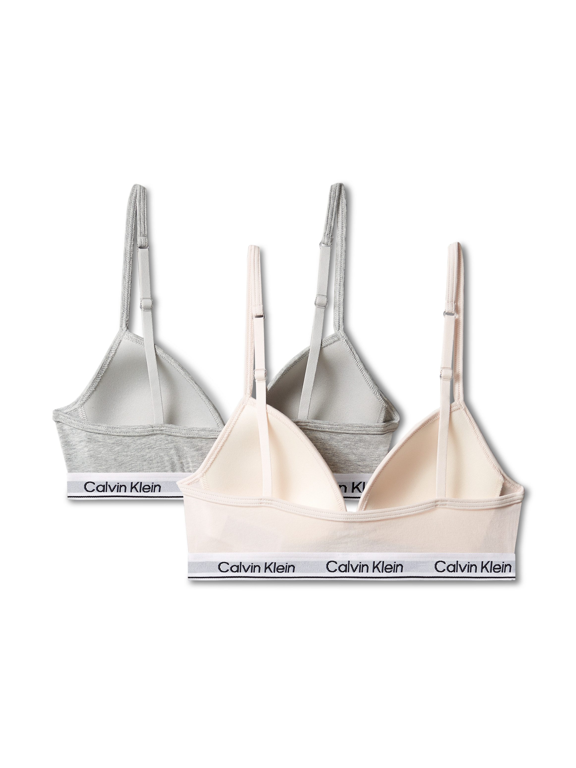 Calvin Klein Underwear Triangel-BH 2PK TRIANGLE (Packung, 2-tlg., 2er-Pack) mit Logobund