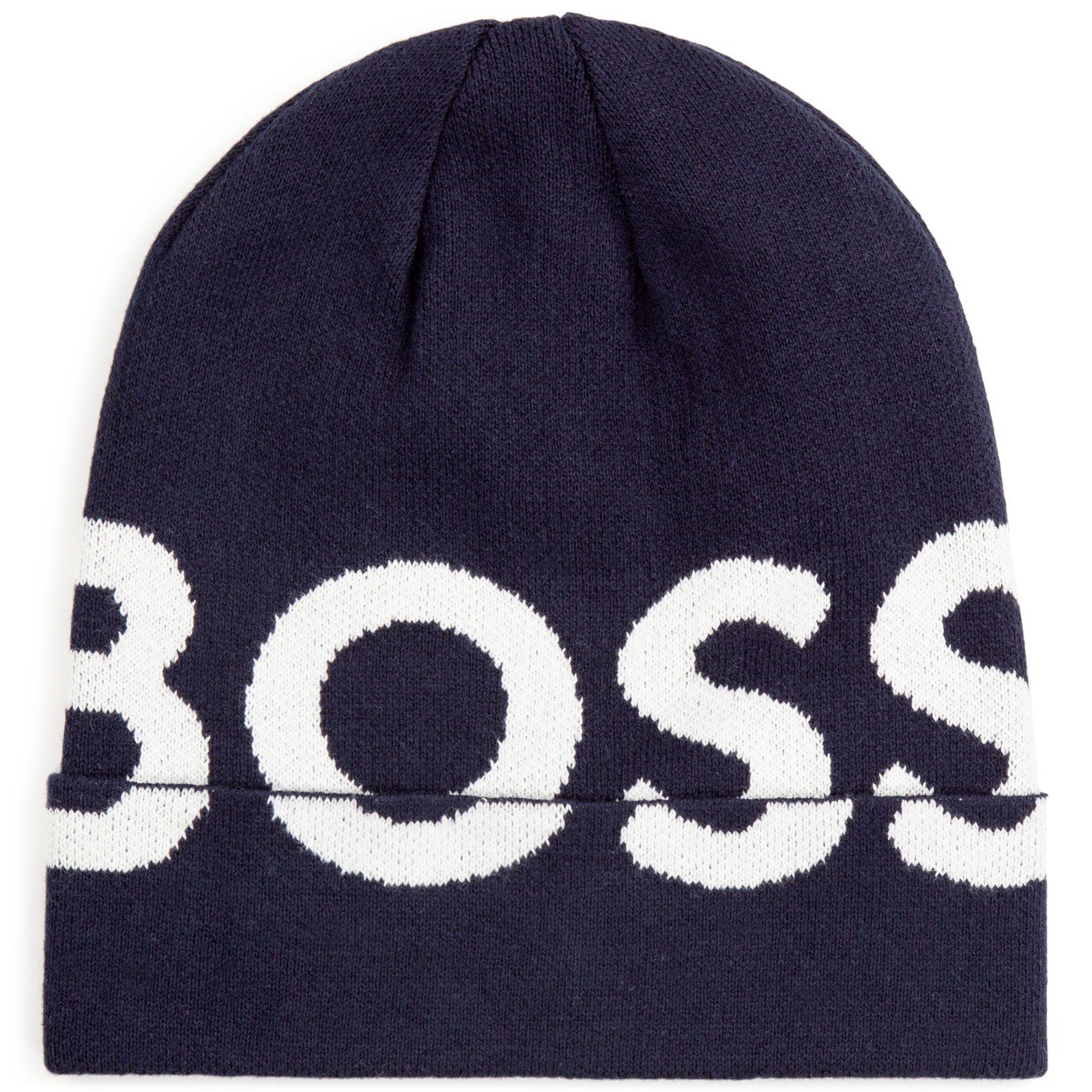Mütze Stitching KIDS Strickmütze BOSS Logo mit BOSS