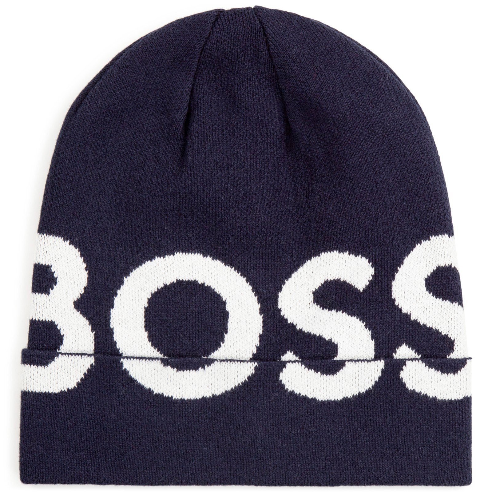 Boss Kidswear Strickmütze BOSS Kidswear Mütze mit Logo Stitching 