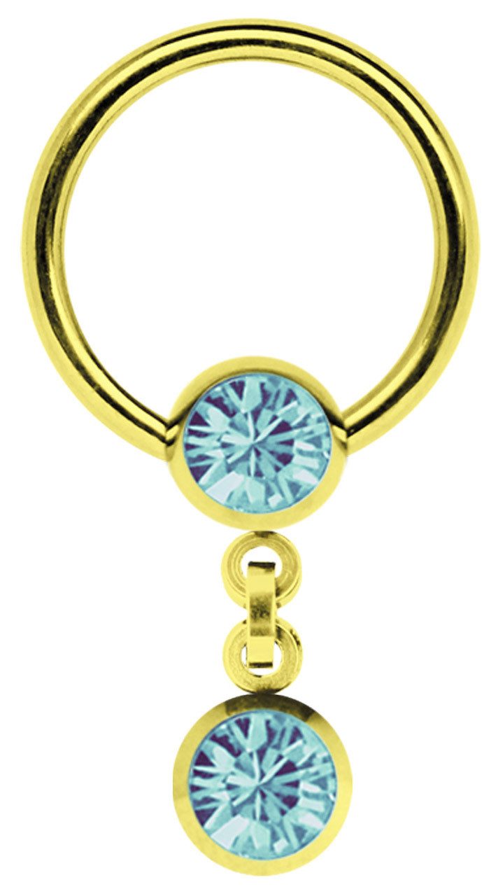 Adelia´s Intimpiercing Piercing - Intimpiercing 316L Stahl Zirkonia, mit Zirkonia, Ø 10 mm, 316L Stahl