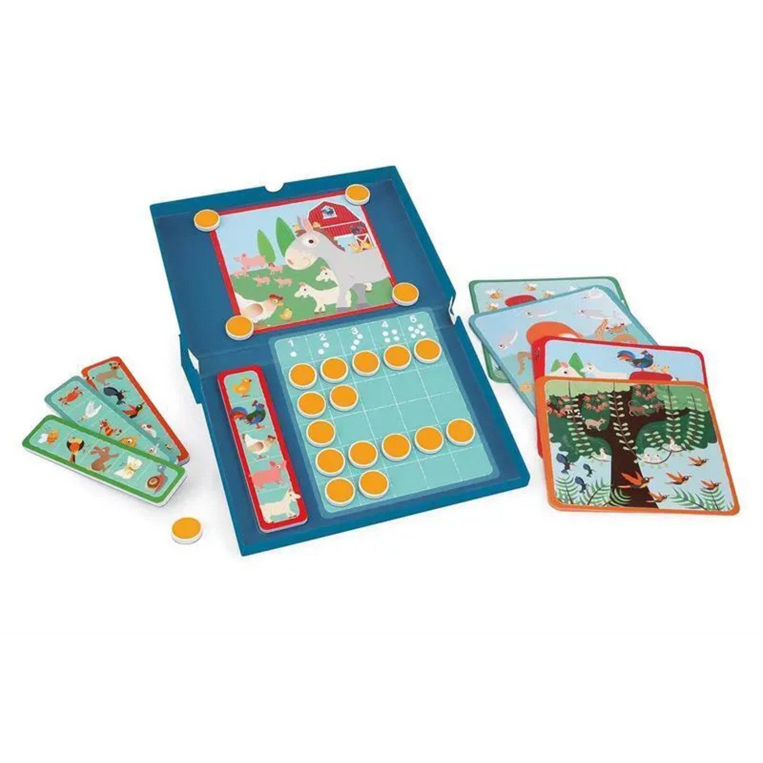 SCRATCH Spiel Magnet Lernspiel Tiere Zahlen (Kinderspiel)