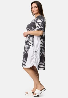 Kekoo A-Linien-Kleid Kleid gemustert aus weichem Viskose-Stretch 'Nevia'