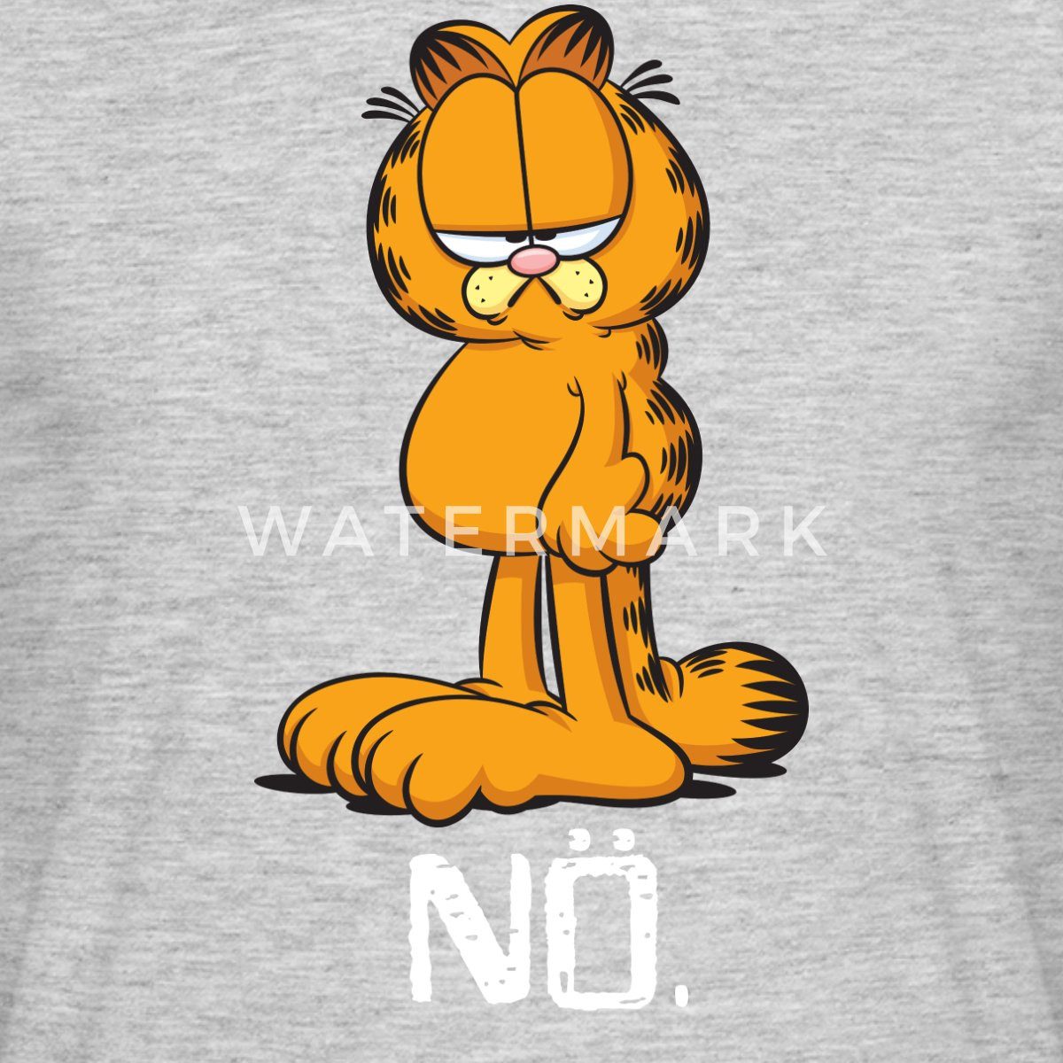 Spreadshirt T-Shirt Garfield Nö Nein Kein Bock Lustig Männer T-Shirt (1-tlg)