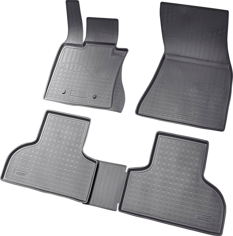 ELMASLINE Auto-Fußmatten x (4 St), für VW TIGUAN (2007-2016) 3D