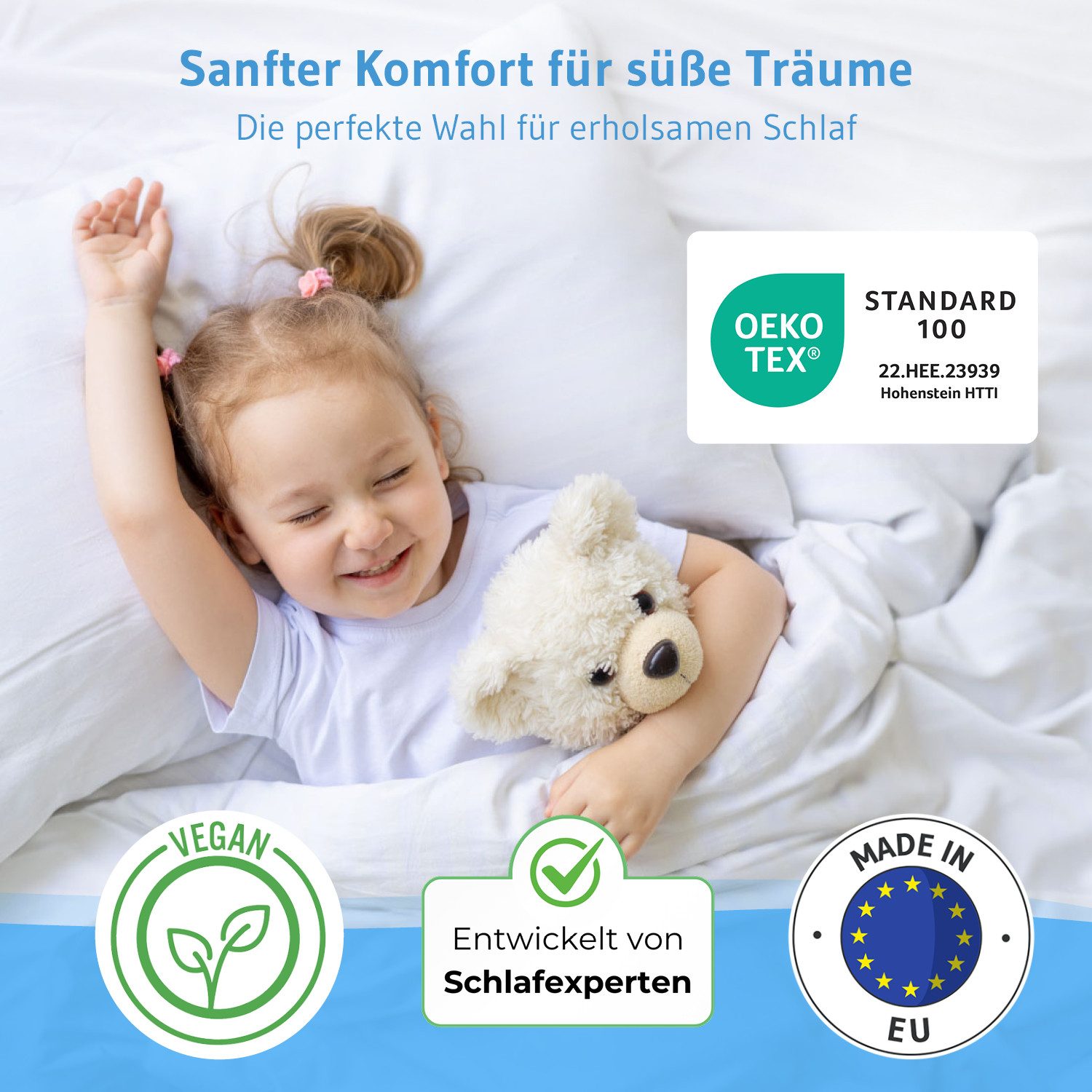 Third of Life Baumwollkissen TILLA Kinderkissen ab 2 Jahren (40×60), Füllun günstig online kaufen