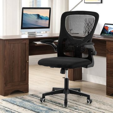 WILGOON Bürostuhl Schreibtischstuhl mit Netzbespannung, höhenverstellbarer Computerstuhl, 360° Drehstuhl, Wippfunktion, atmungsaktiv, Büro, bis 130 kg belastbar