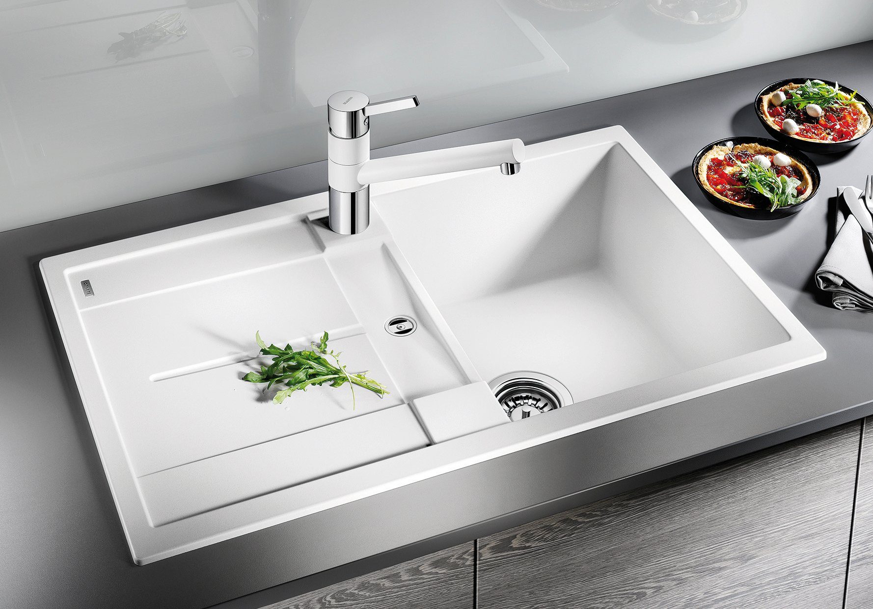 Blanco Granitspüle METRA 45 S, eckig, 50/78 cm, (1 St), erhältlich in mehreren Farben
