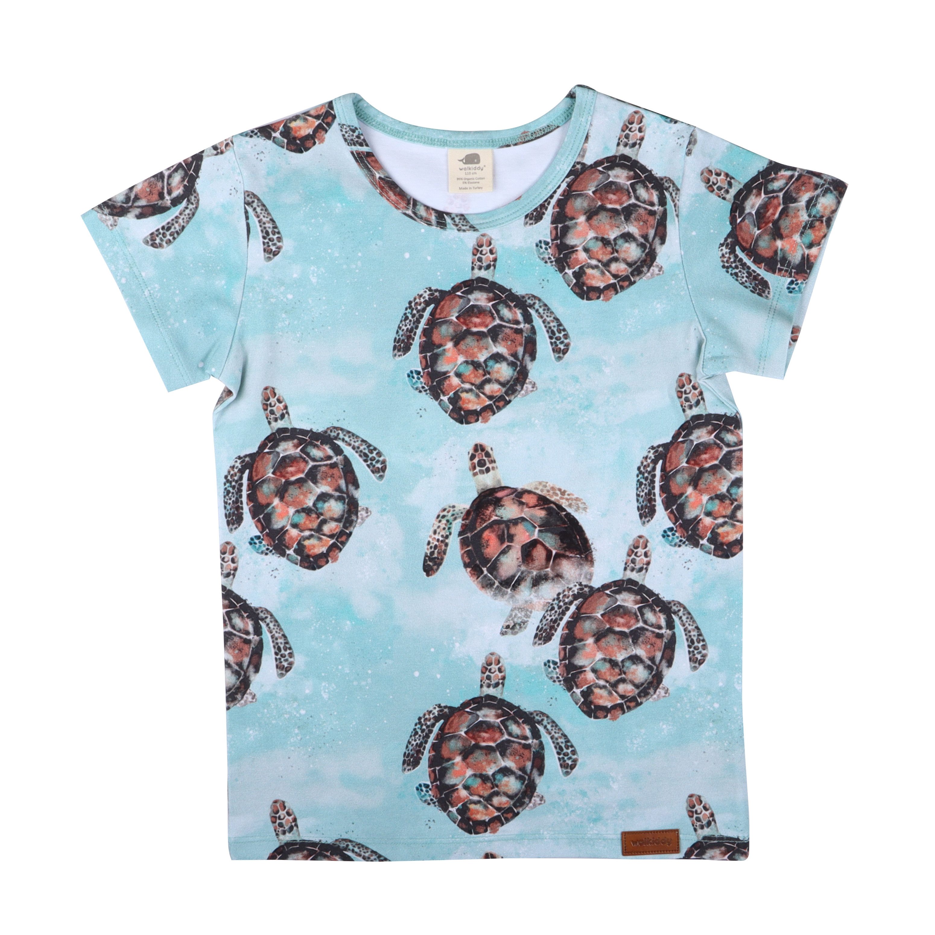 Walkiddy T-Shirt Walkiddy Sea Turtles Kinder Bio Baumwolle GOTS Green Bio Baumwolle,GOTS, Kinderbekleidung,nachhaltige Klamotten,T-Shirt