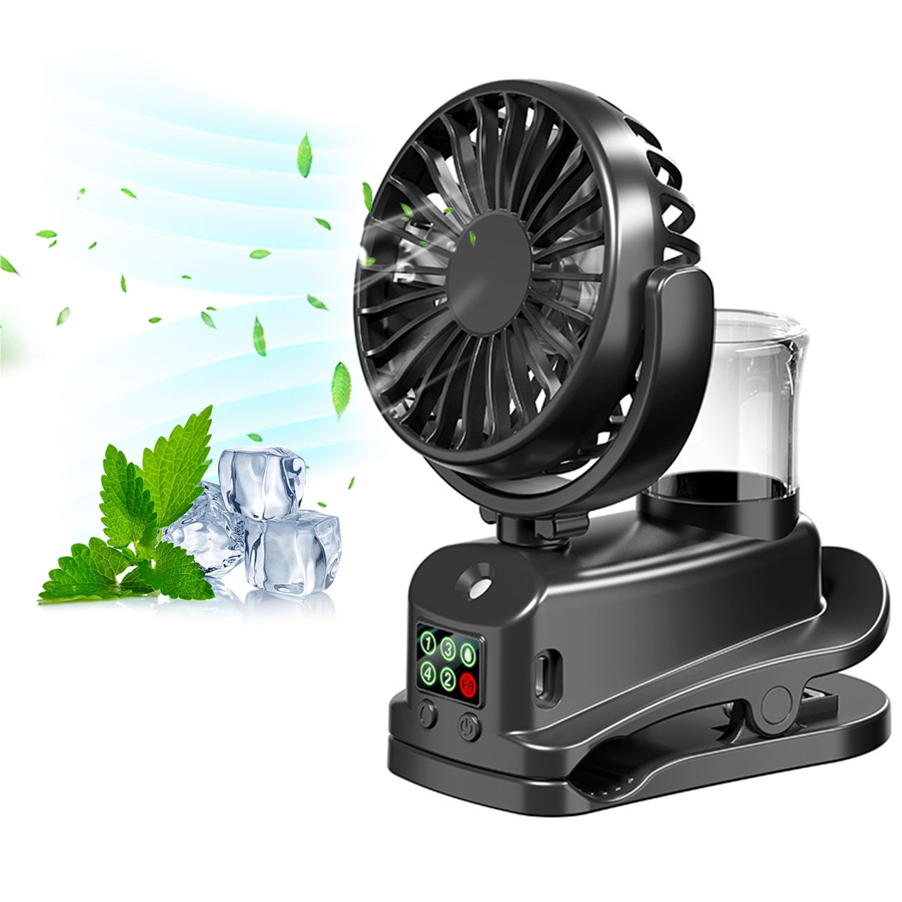 Senmudi Mini USB-Ventilator Leise Clip Tischventilator günstig online kaufen