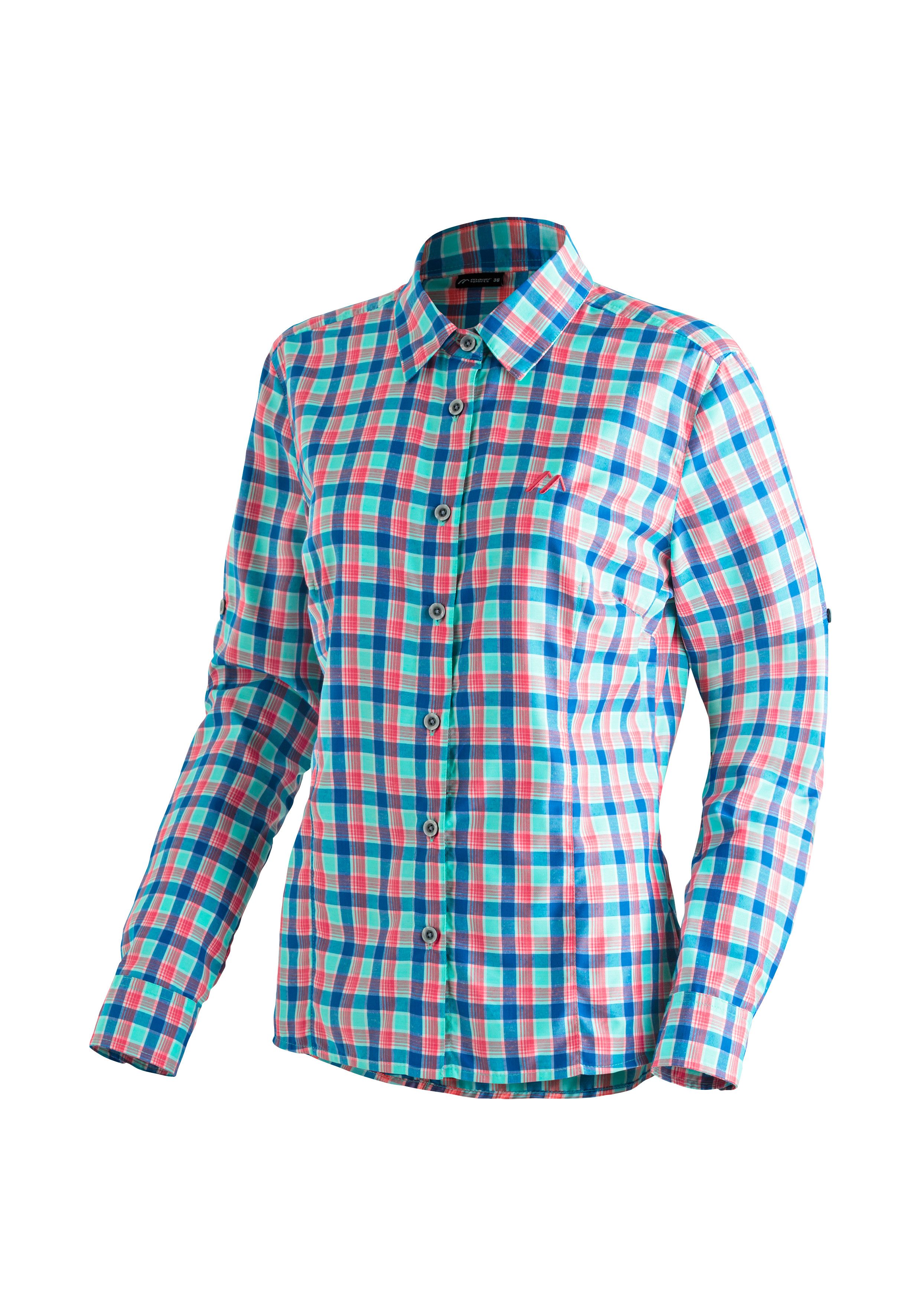 Maier Sports Funktionsbluse Nanni Damen Bluse, langarm Karobluse für Outdoo günstig online kaufen