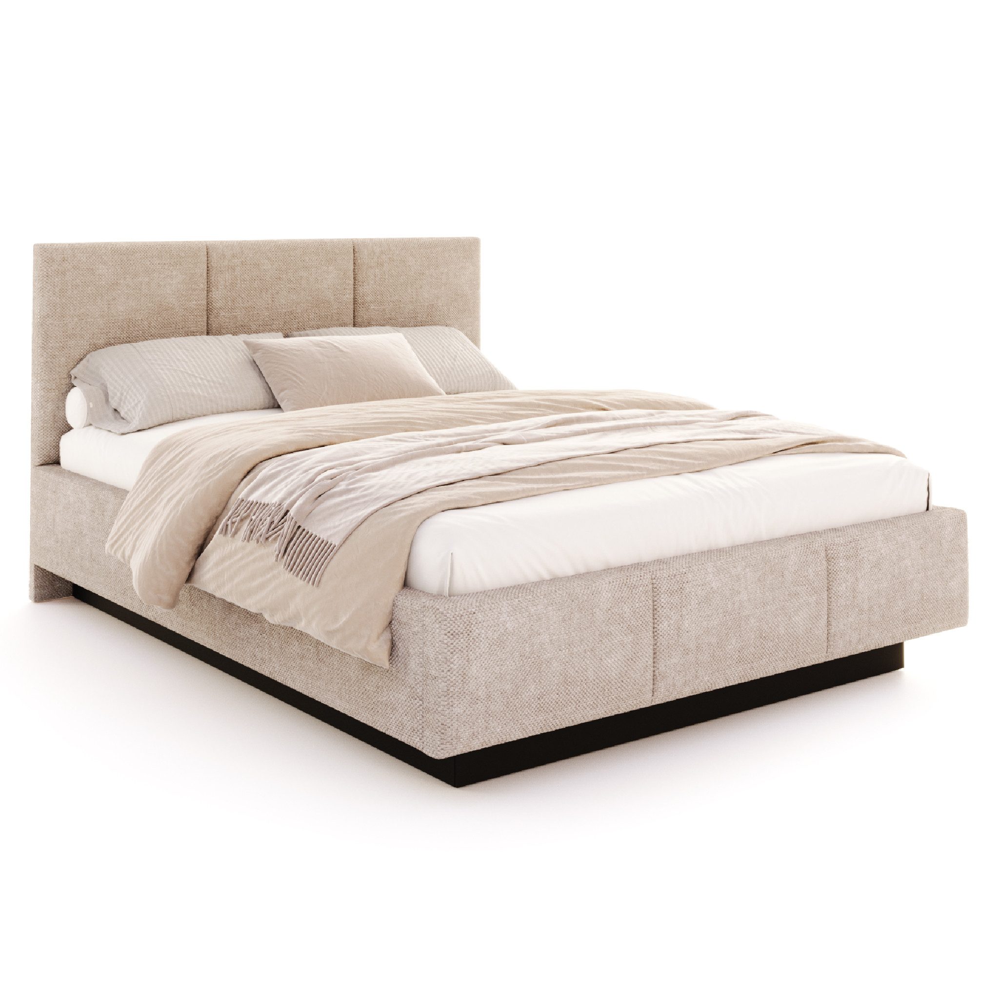 FDM Polsterbett ALMADA modern mit Bettkasten MADE IN EU - mit Ottawa Bezug (verfügbar 90x200 120x200 140x200 160x200 180x200cm, Bettrahmen, Bett, mit großen gep – Bild 2 von 5