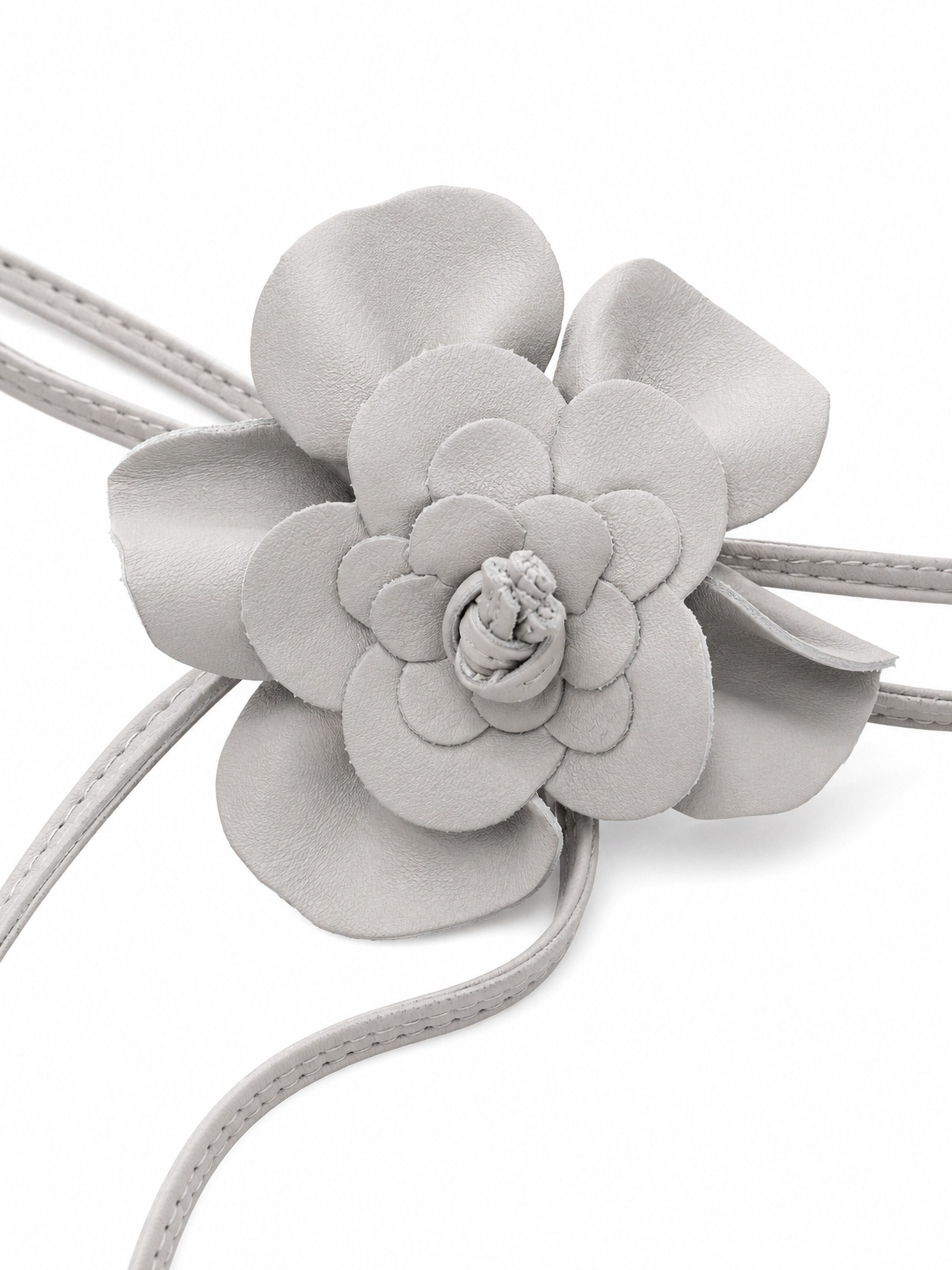 COLLEZIONE ALESSANDRO Taillengürtel Blüte Lederband mit echt Leder Blüte – Bild 3 von 3