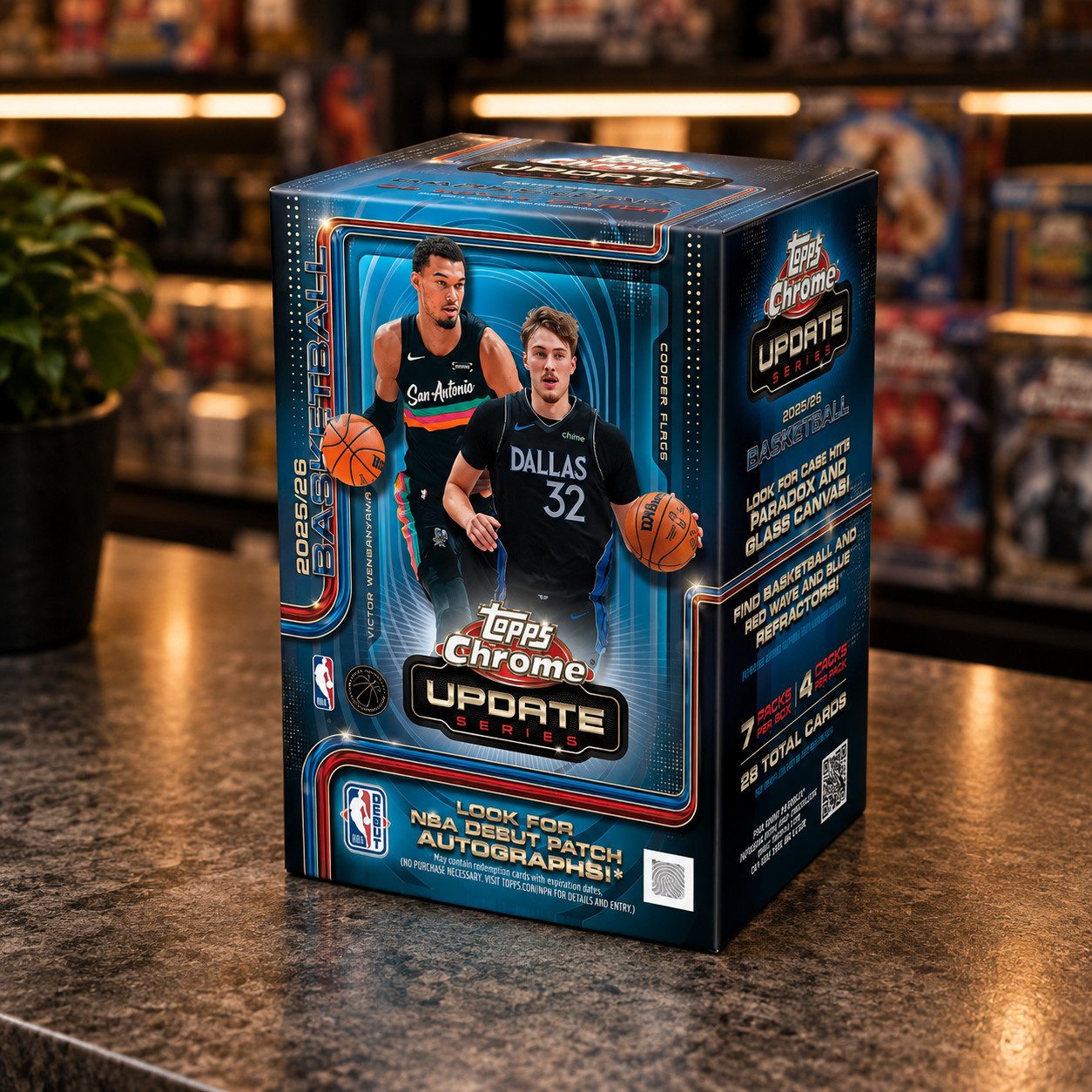 Topps Sammelkarte 2025-26 Topps Chrome NBA Update Series Value Box Englisch