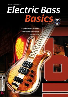 Rocktile E-Bass Fatboy II Jazz-Style Bassgitarre, Spar-Set, inkl. Bass-Schule mit CD, 2 Single Coil Tonabnehmer - Griffbrett: Palisander - inkl. Schule