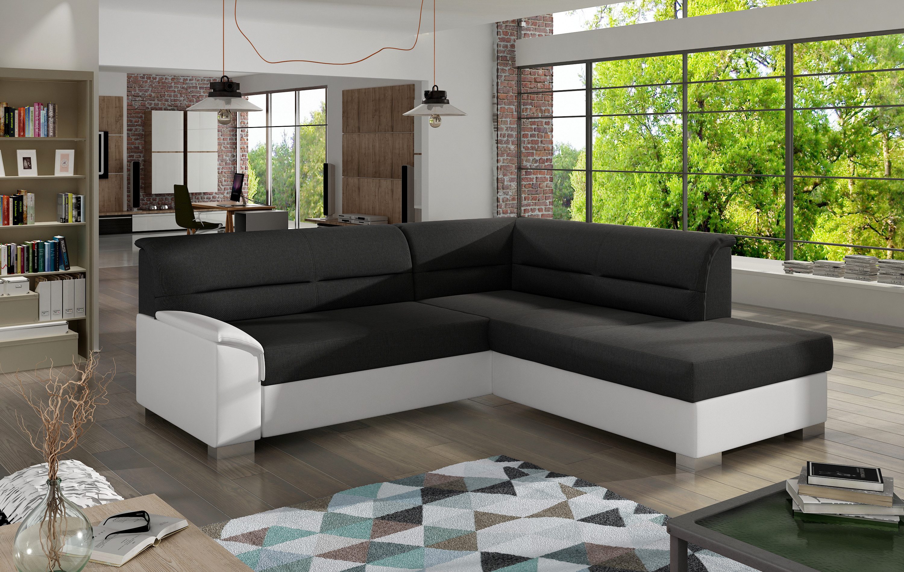 MF Design Polsterecke Bergamo, mit Bettfunktion