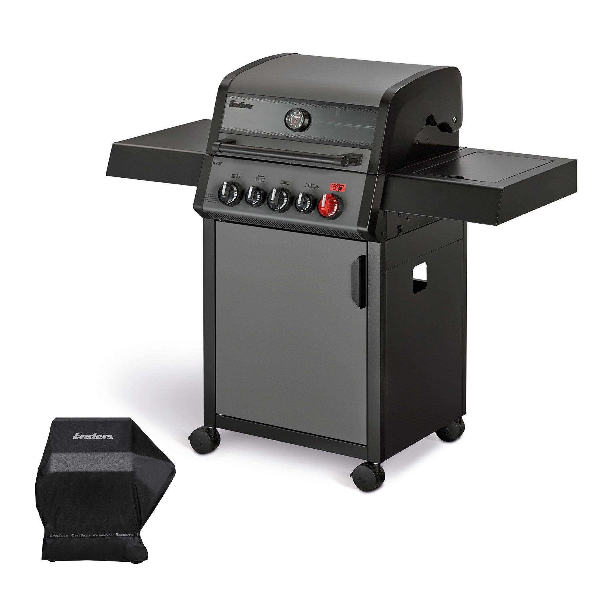 Enders® Gasgrill Hyde 3 SIKR Turbo inkl. Premium Wetterschutzhülle