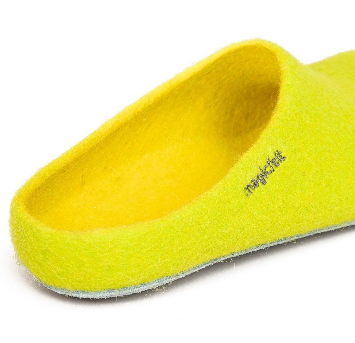 Gottstein Magicfelt 701 (100% Wolle) gelb (Größe 36-42) Hausschuh