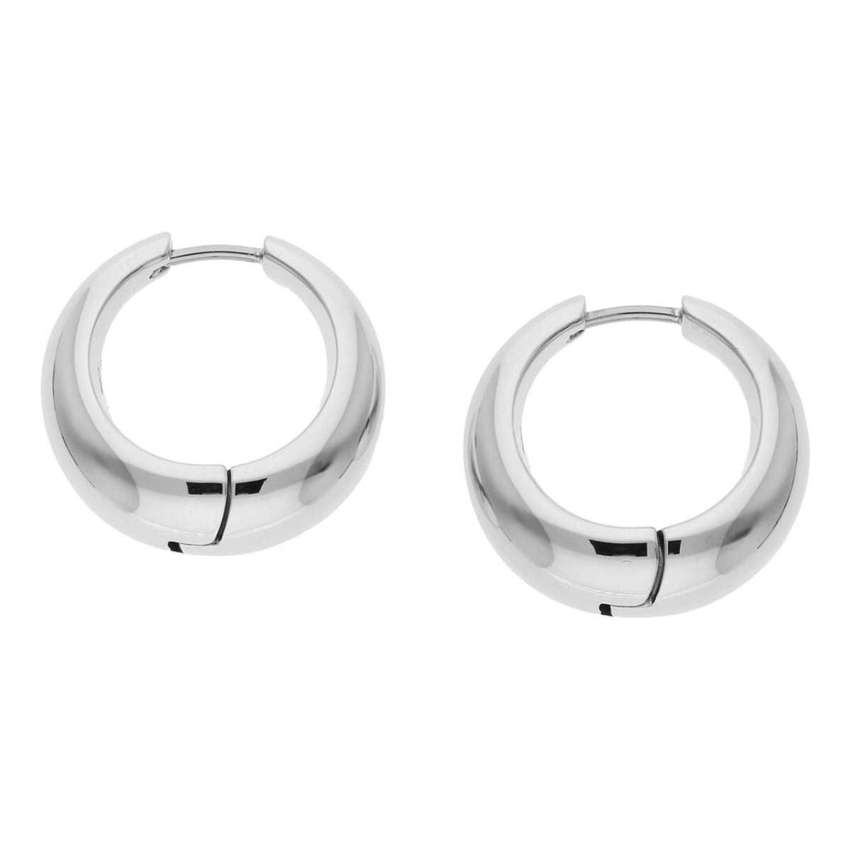 Boccia Paar Creolen 05096-01, für Damen Titan