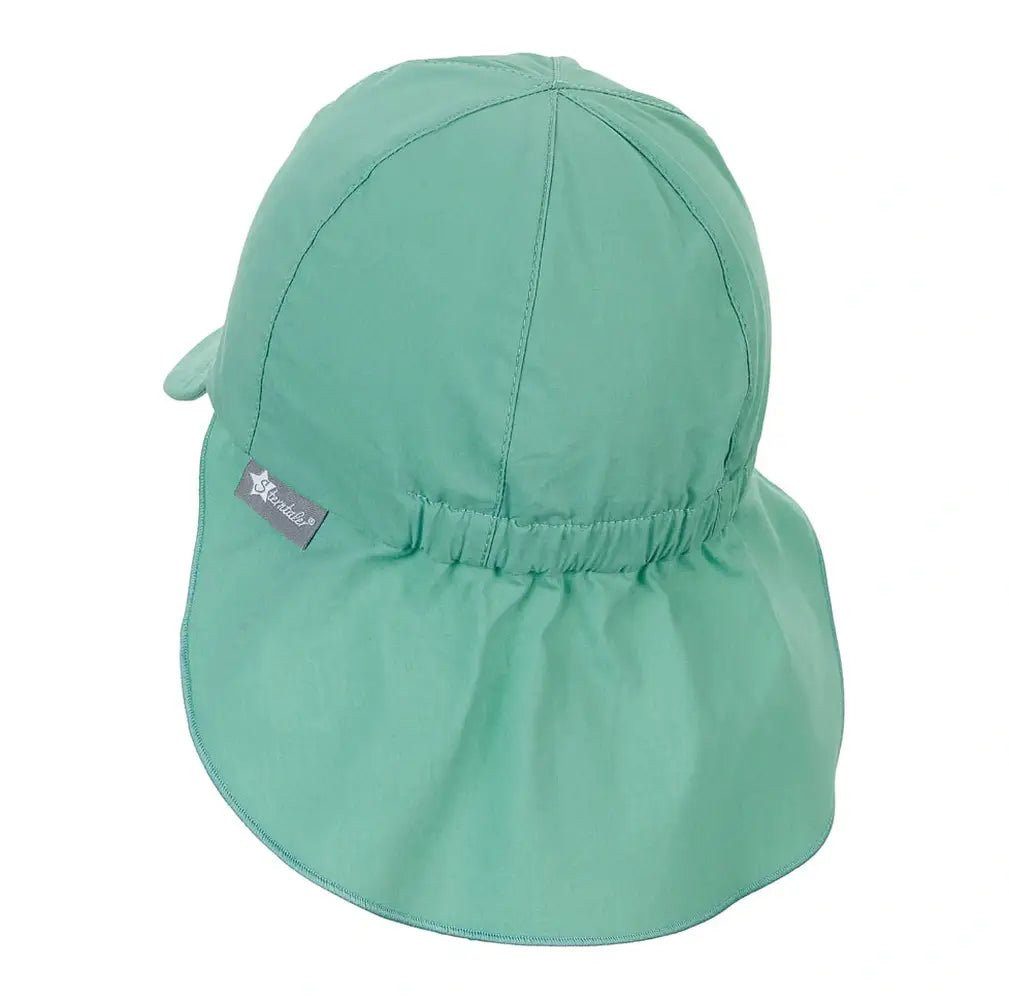 Sterntaler® Erstlingsmütze Sterntaler Schirmmütze mit Nackenschutz uni